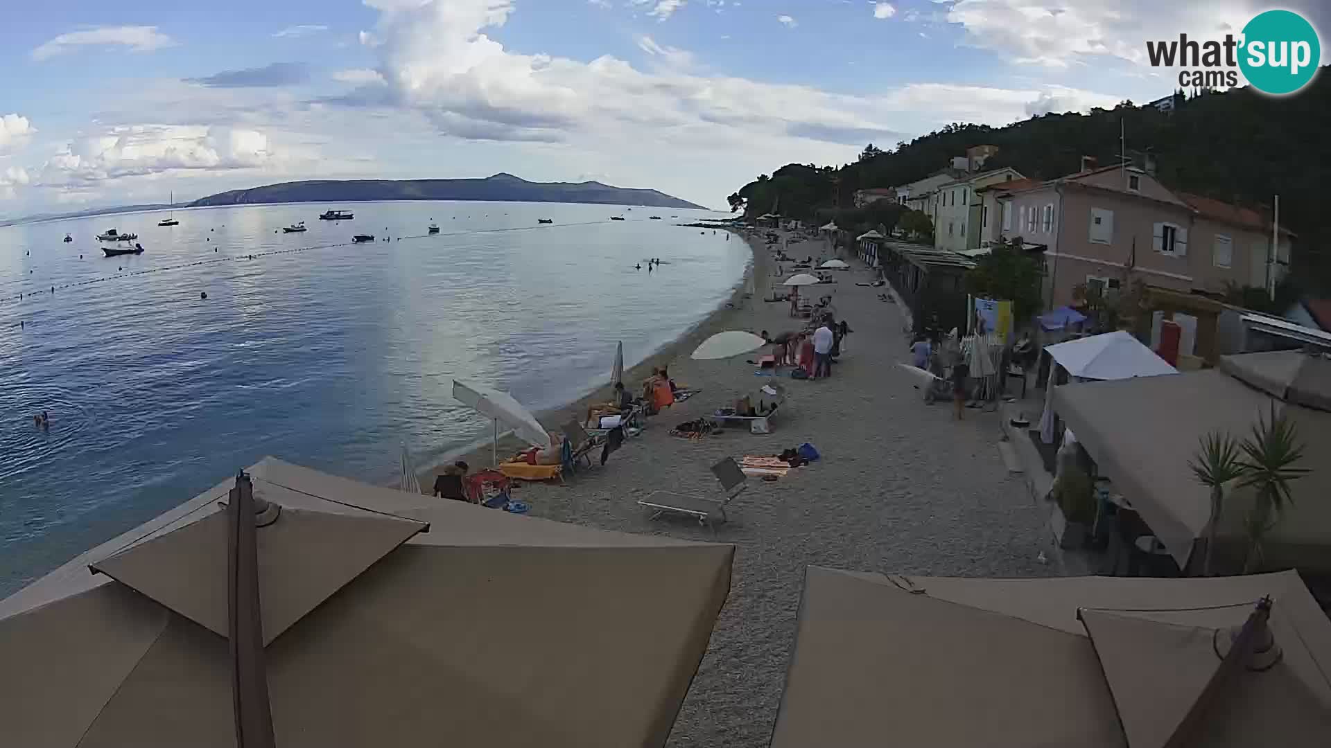 Mošćenička Draga webcam beach