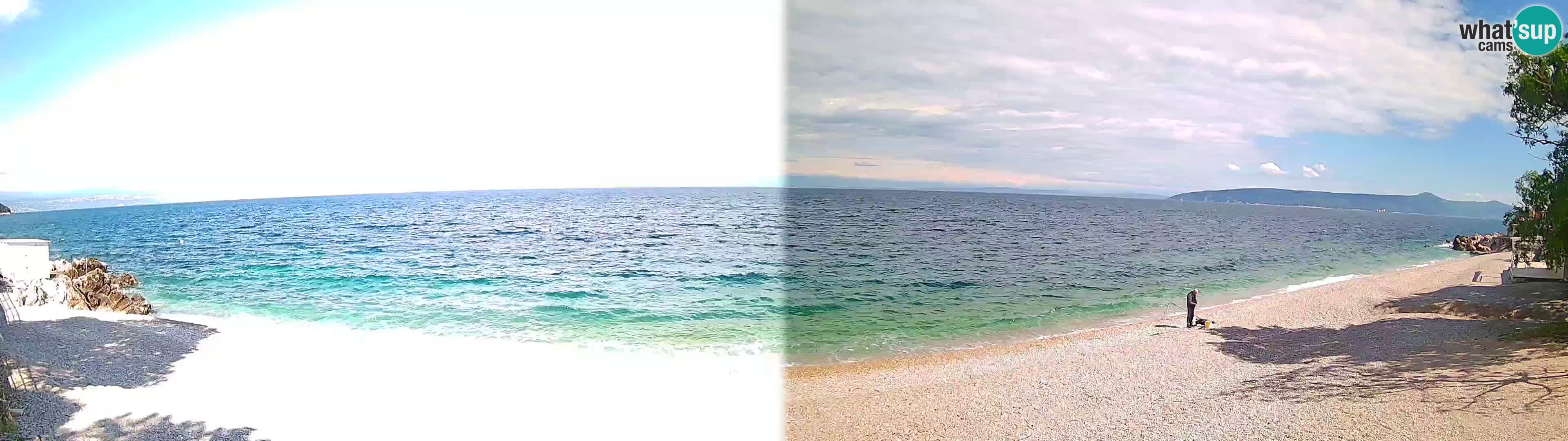 Webcam spiaggia Sv. Ivan | Draga di Moschiena