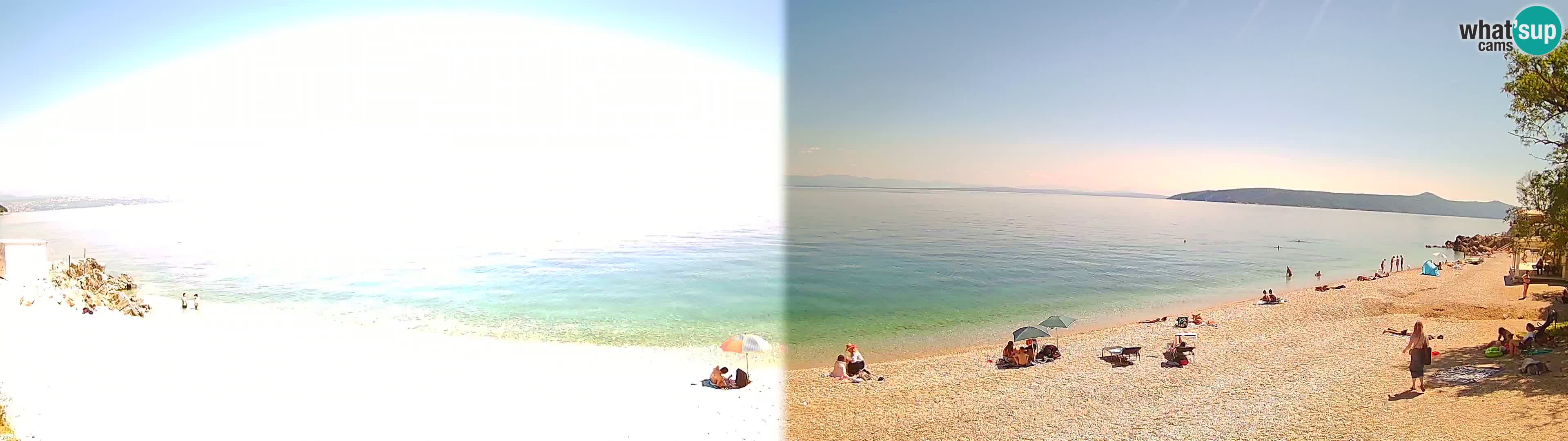 Webcam spiaggia Sv. Ivan | Draga di Moschiena