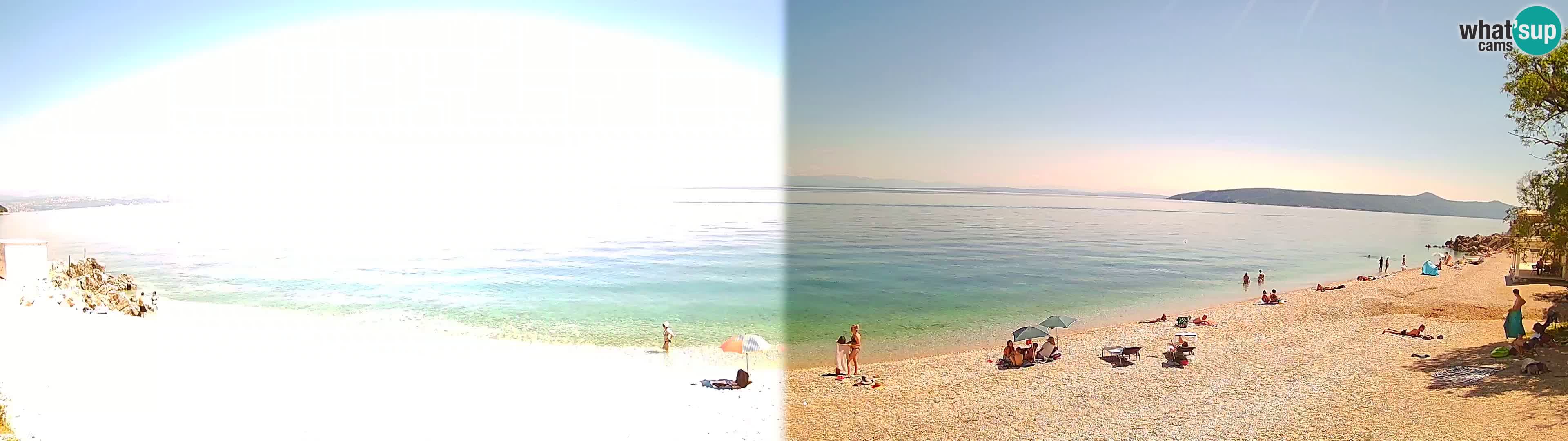 Webcam spiaggia Sv. Ivan | Draga di Moschiena