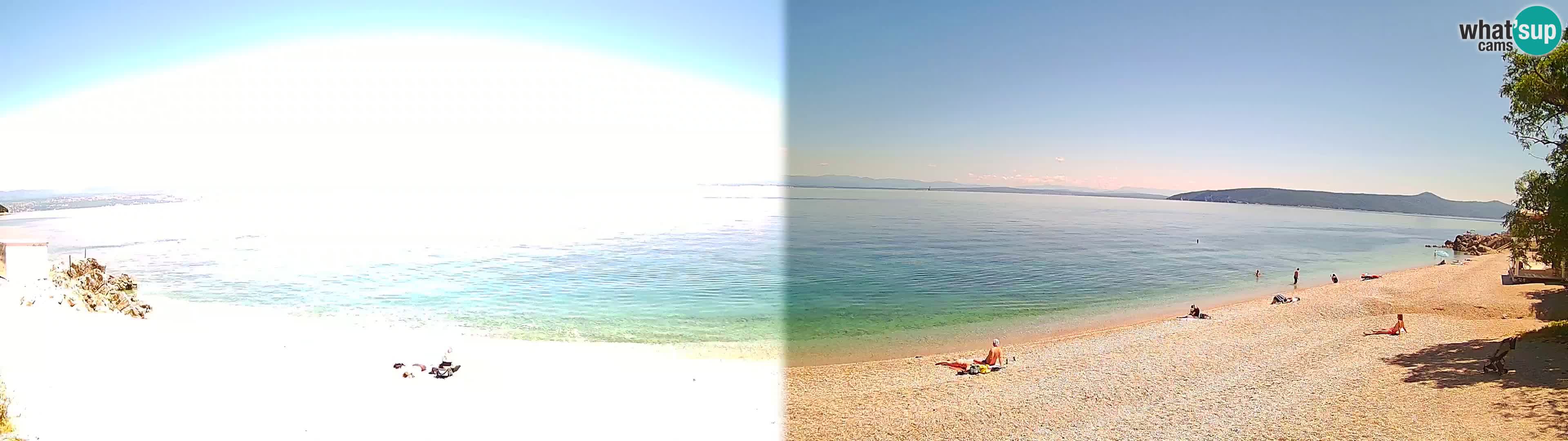 Webcam spiaggia Sv. Ivan | Draga di Moschiena