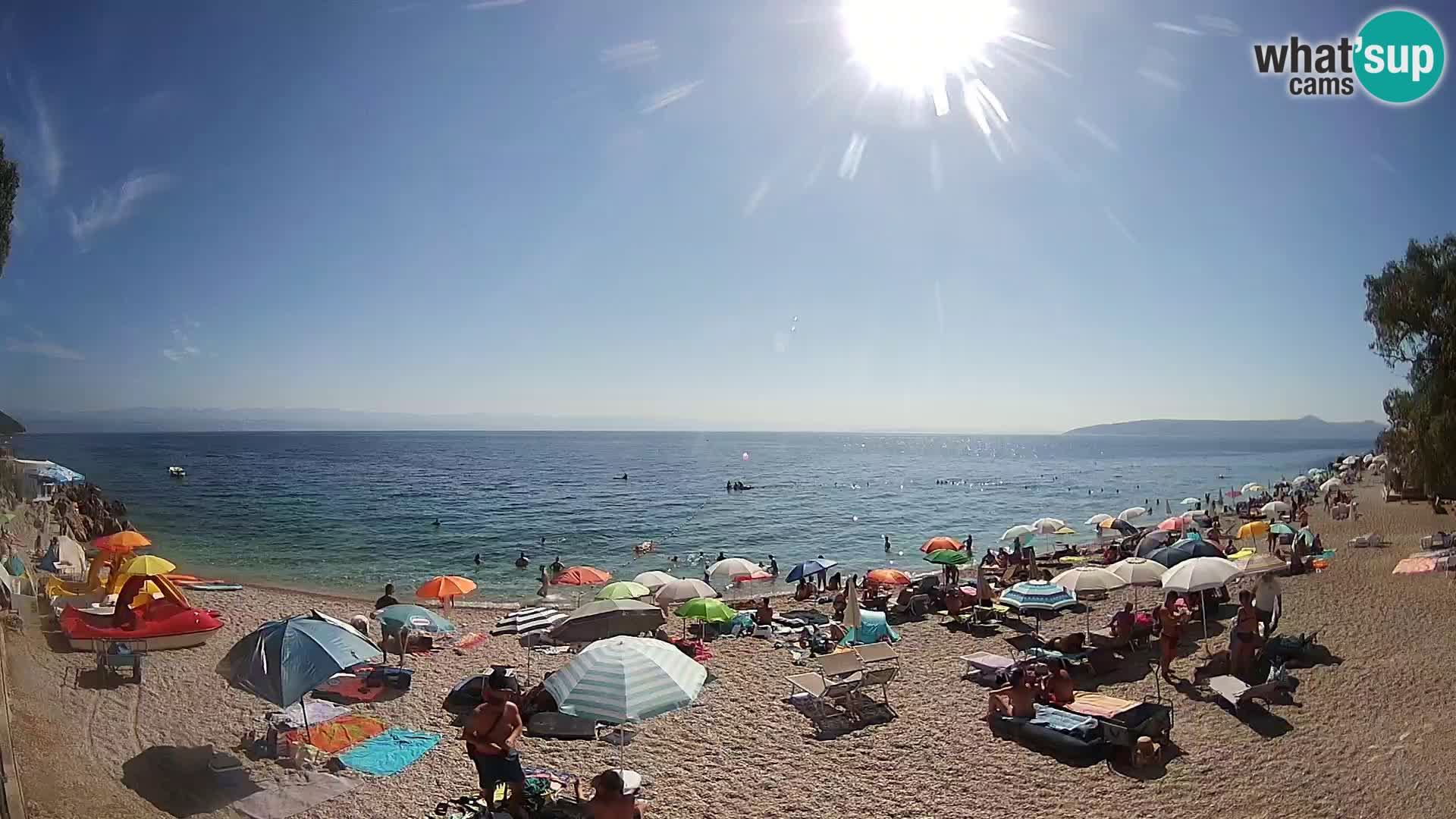Webcam spiaggia Sv. Ivan | Draga di Moschiena