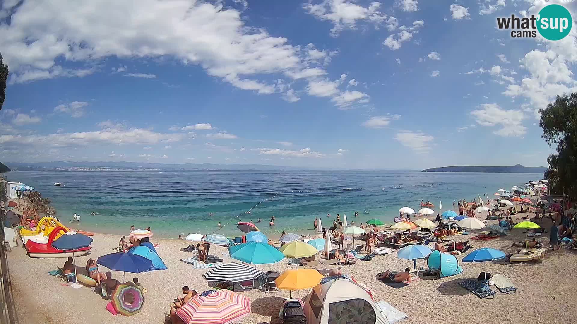 Webcam spiaggia Sv. Ivan | Draga di Moschiena