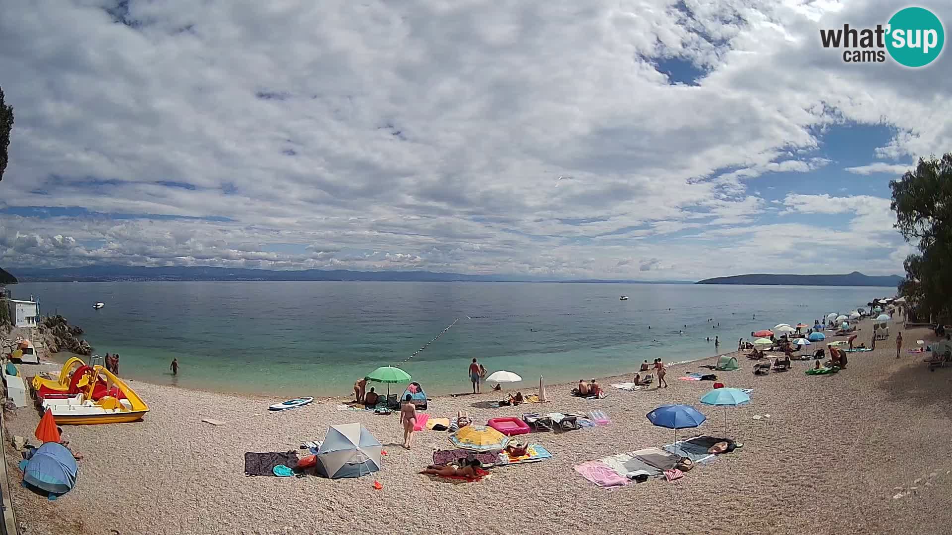 Spletna kamera plaža Sv. Ivan | Mošćenička Draga