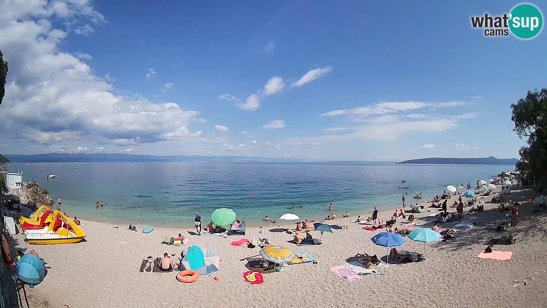 Spletna kamera plaža Sv. Ivan | Mošćenička Draga