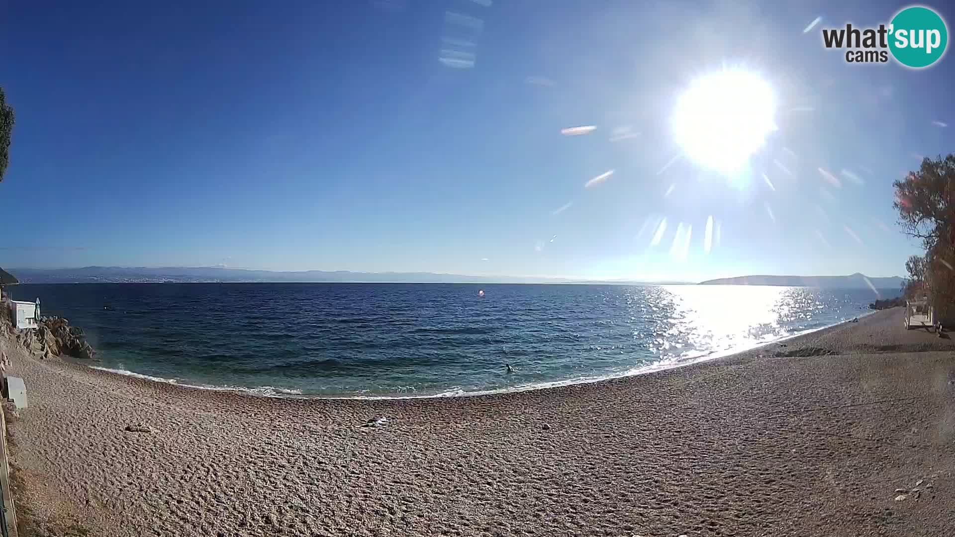 Spletna kamera plaža Sv. Ivan | Mošćenička Draga