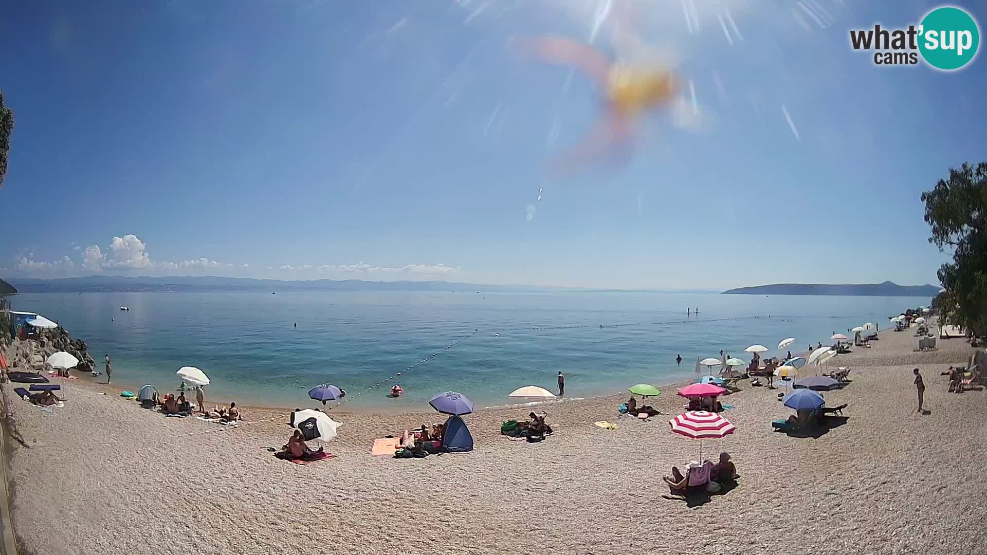 Webcam spiaggia Sv. Ivan | Draga di Moschiena