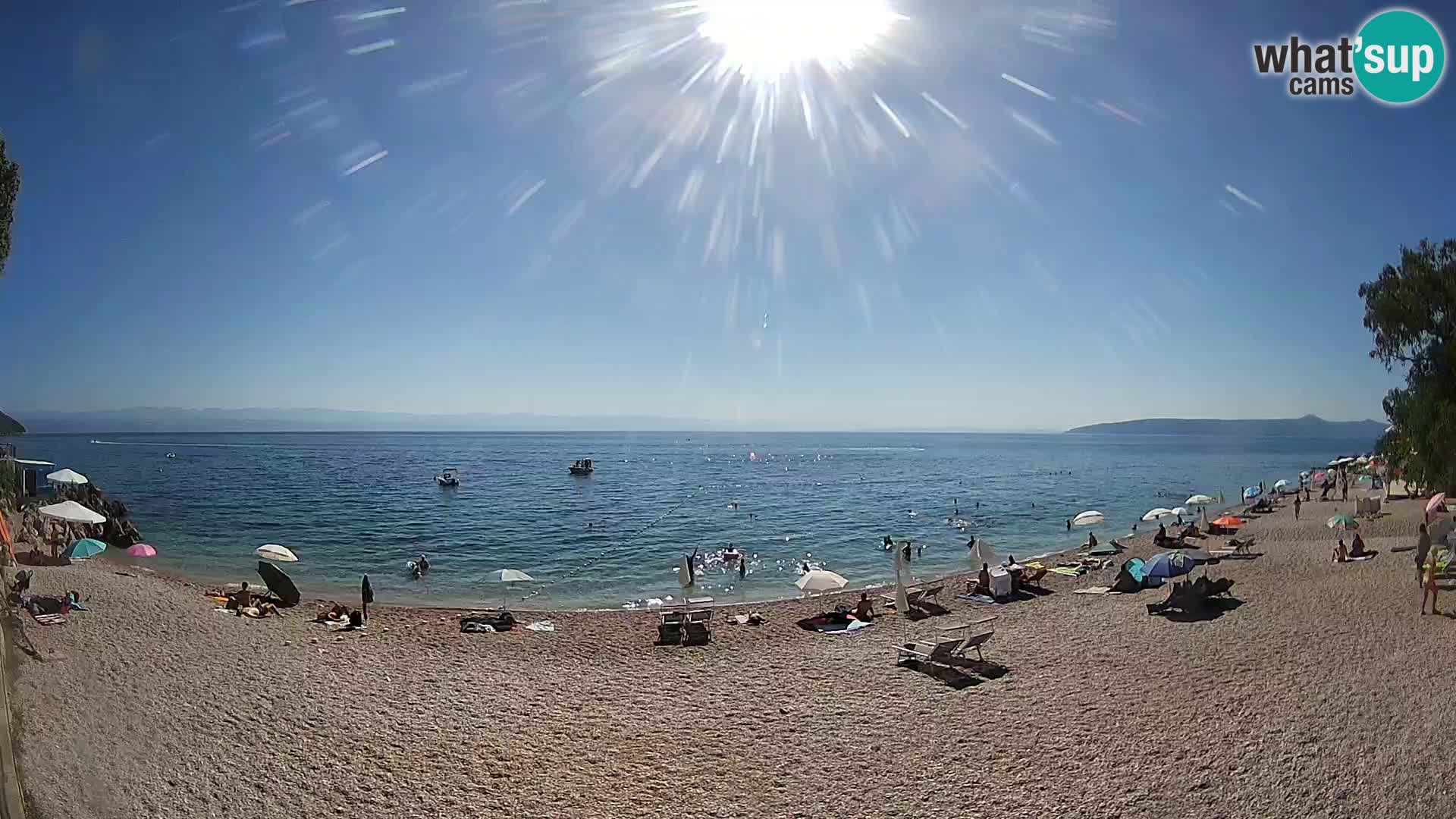 Spletna kamera plaža Sv. Ivan | Mošćenička Draga