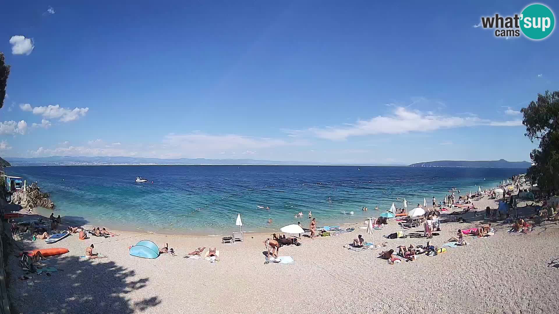 Webcam spiaggia Sv. Ivan | Draga di Moschiena