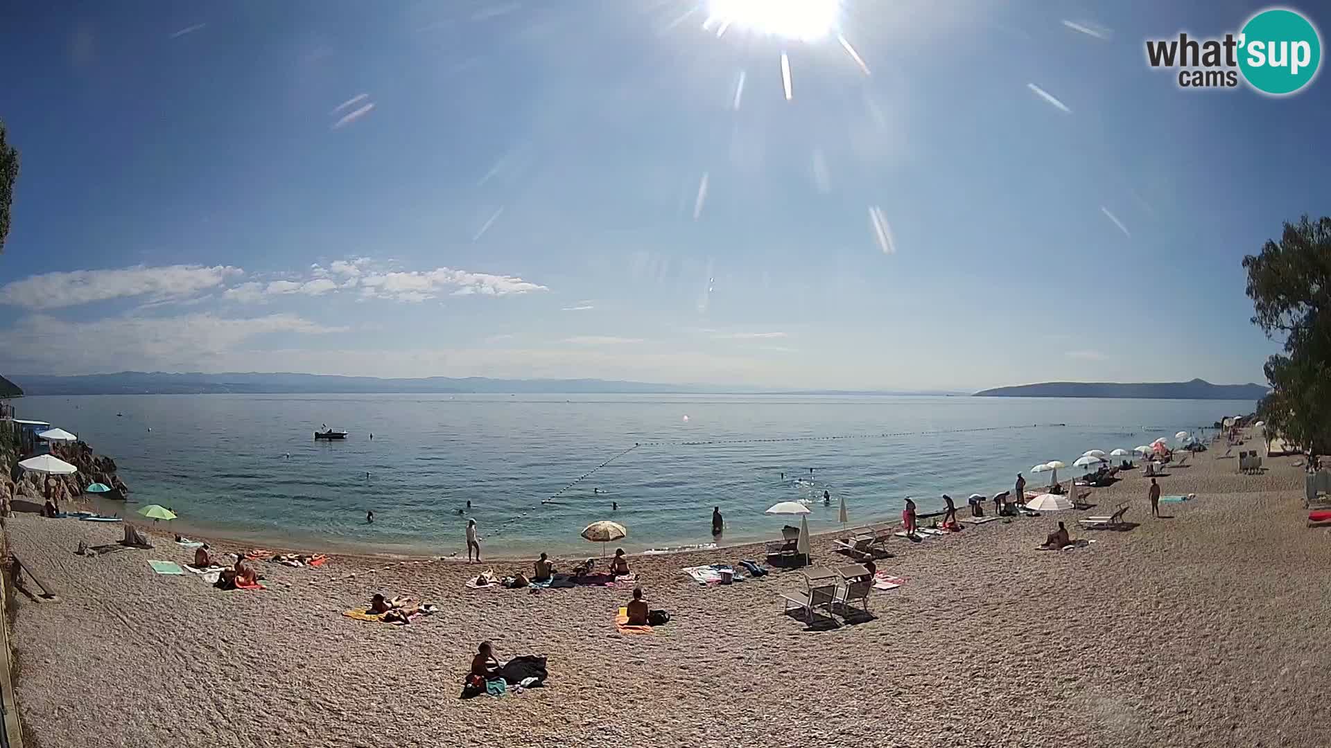 Spletna kamera plaža Sv. Ivan | Mošćenička Draga