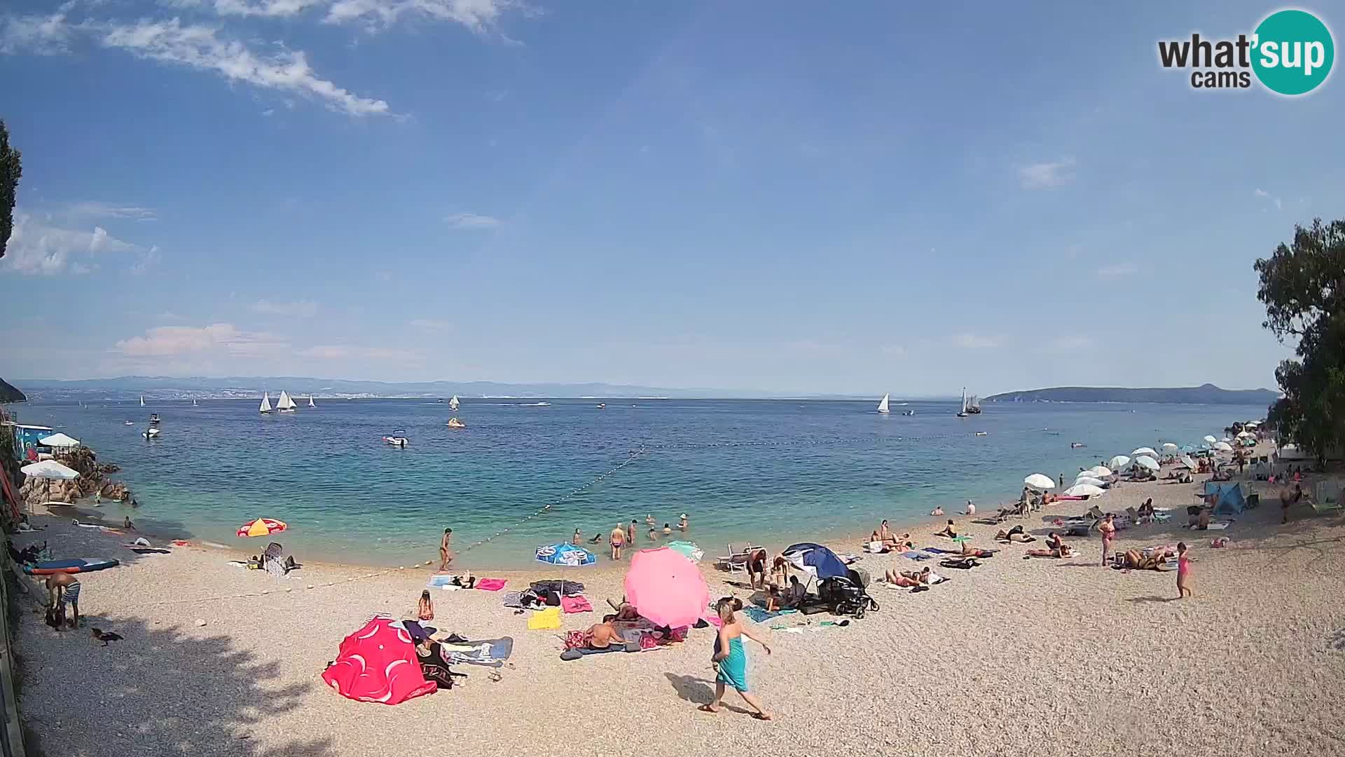 Webcam spiaggia Sv. Ivan | Draga di Moschiena