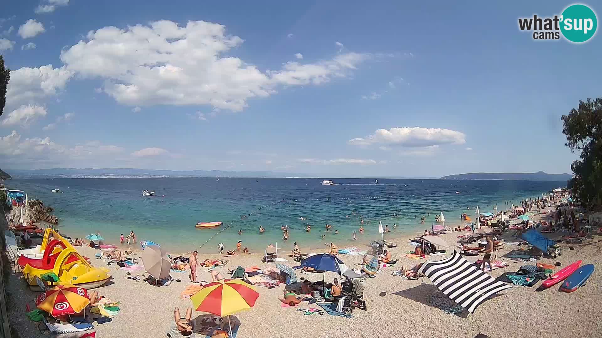 Webcam spiaggia Sv. Ivan | Draga di Moschiena