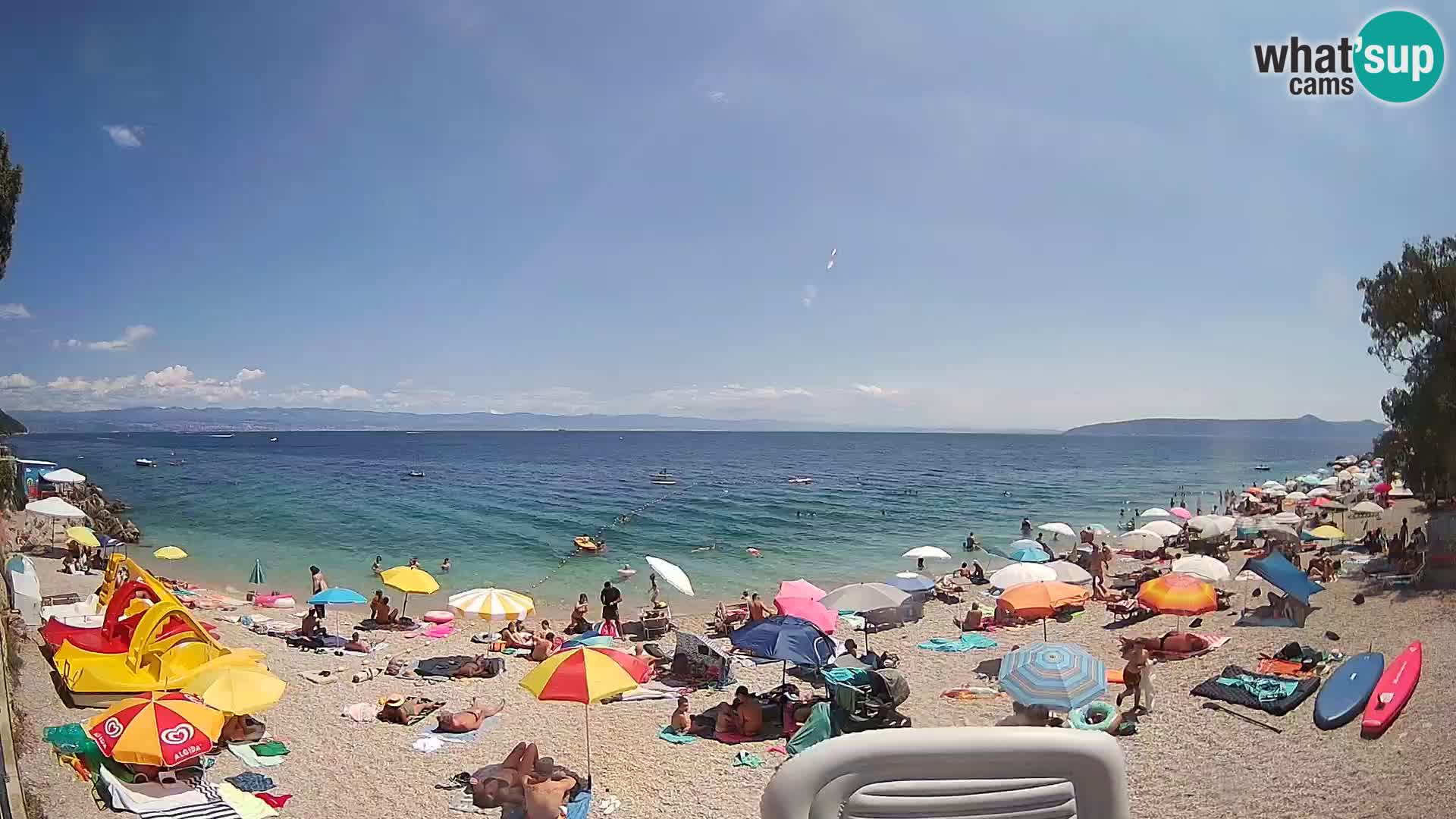 Webcam spiaggia Sv. Ivan | Draga di Moschiena