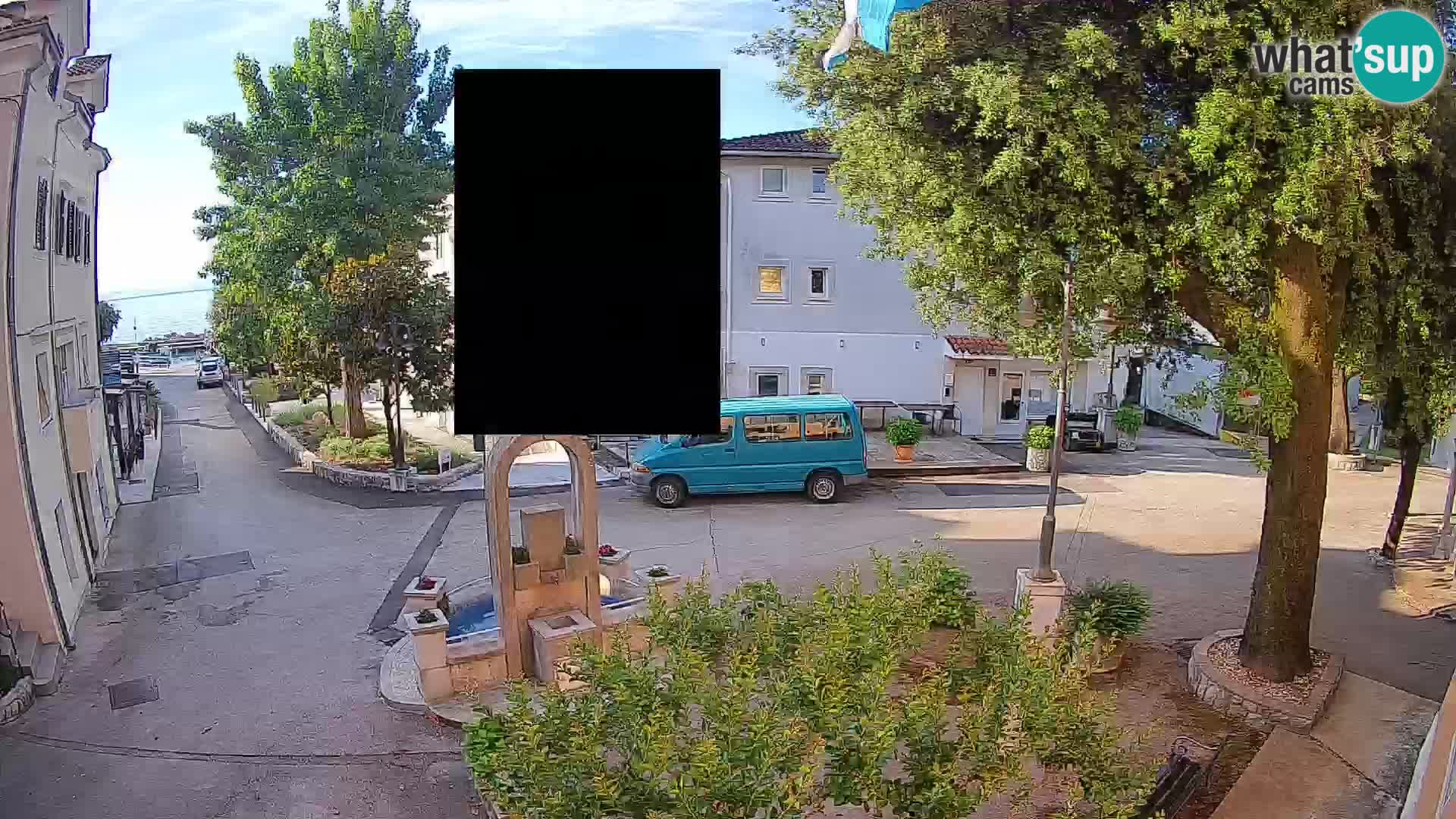 Webcam Mošćenička Draga Center – Live View of the Town Center