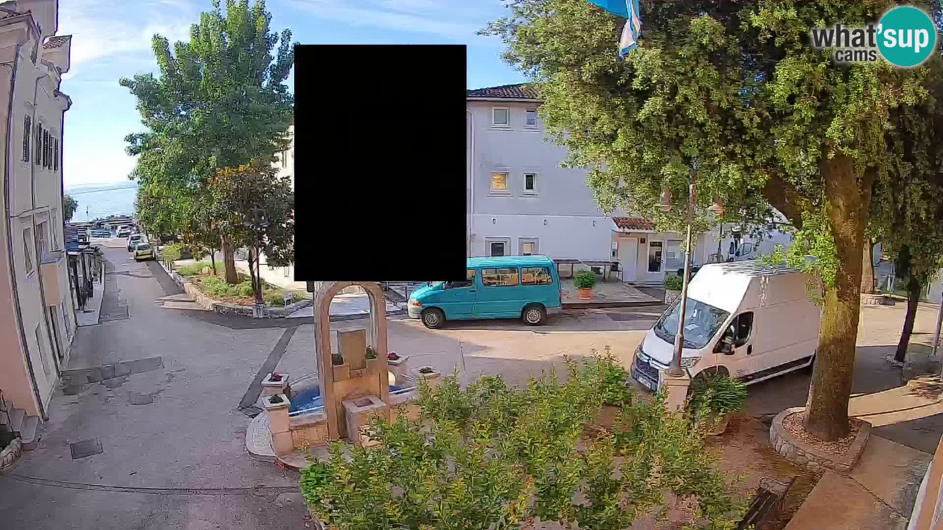 Webcam centre de Mošćenička Draga – Vue en direct du centre-ville