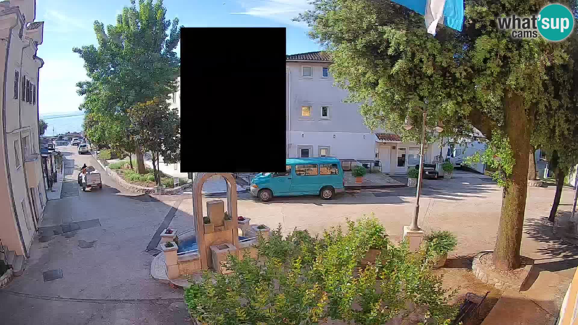 Webcam Centre de Mošćenička Draga – Vue en direct du centre-ville