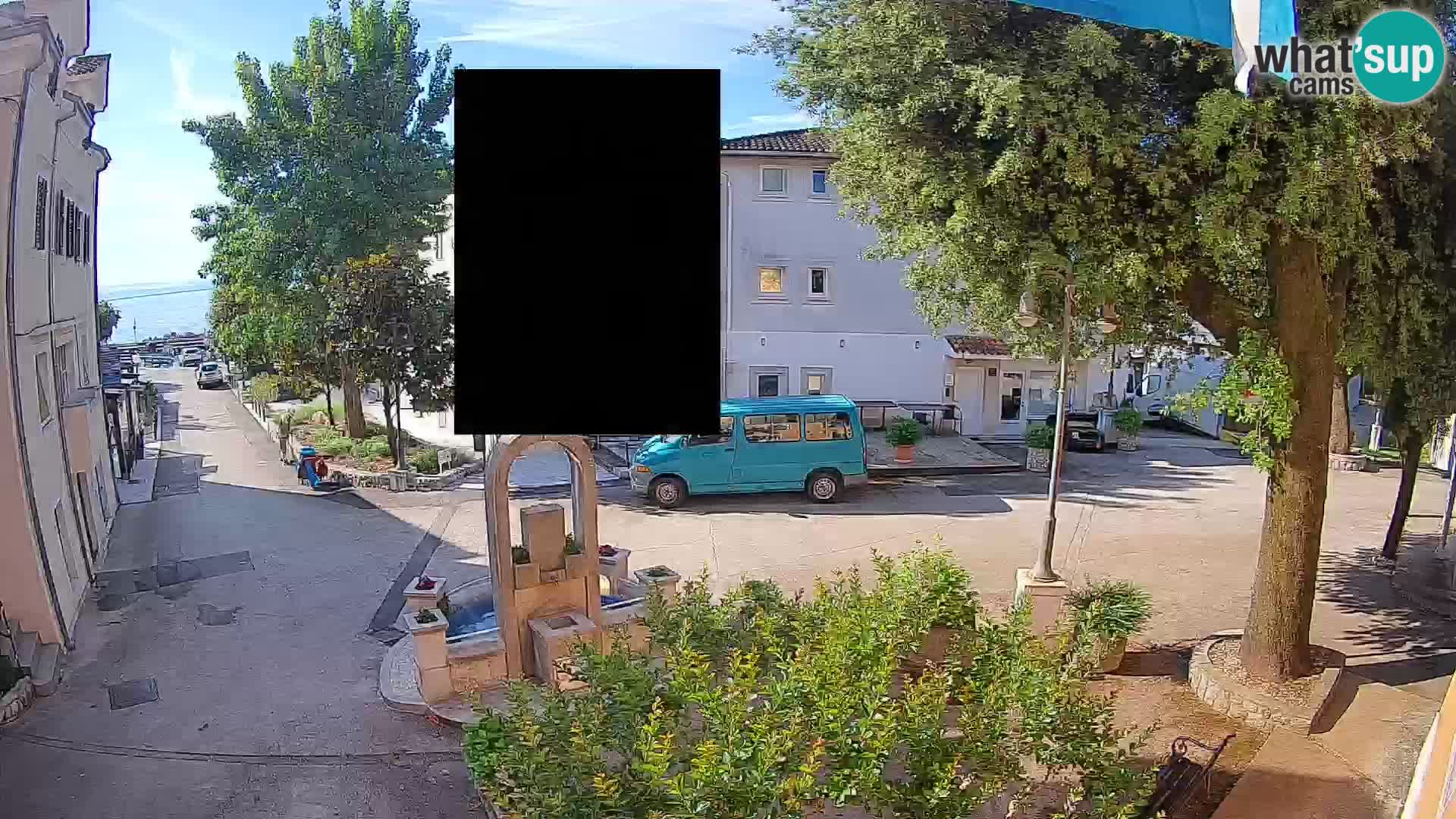 Webcam Centre de Mošćenička Draga – Vue en direct du centre-ville