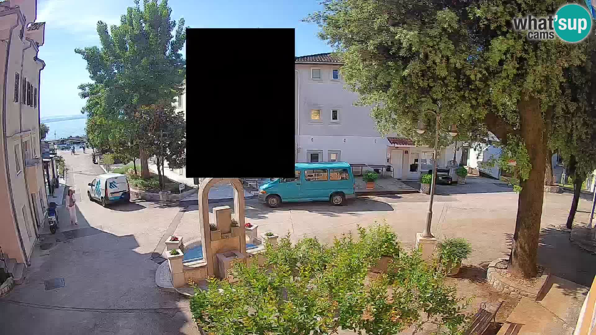 Webcam Centre de Mošćenička Draga – Vue en direct du centre-ville