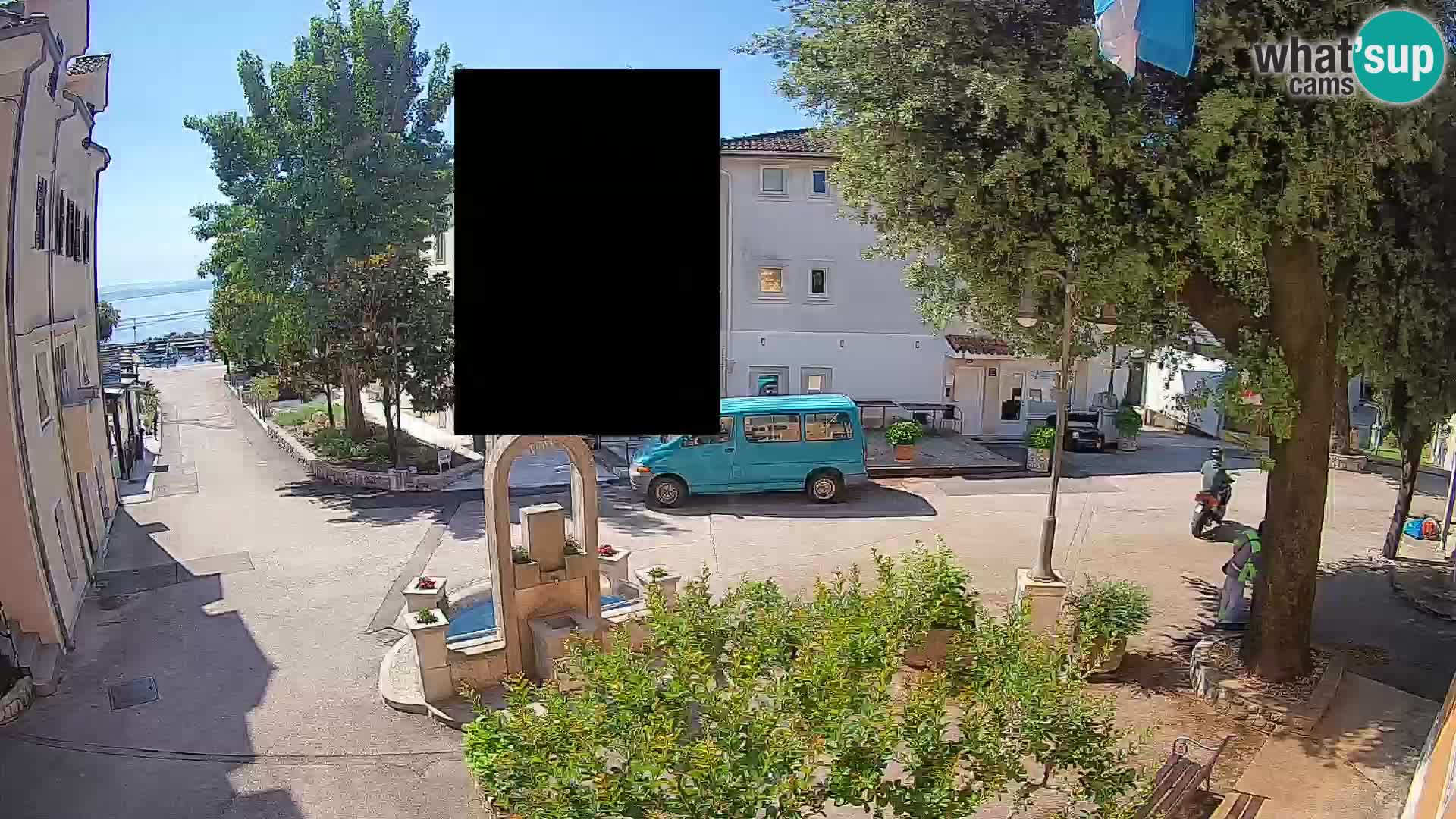 Webcam Mošćenička Draga Center – Live View of the Town Center