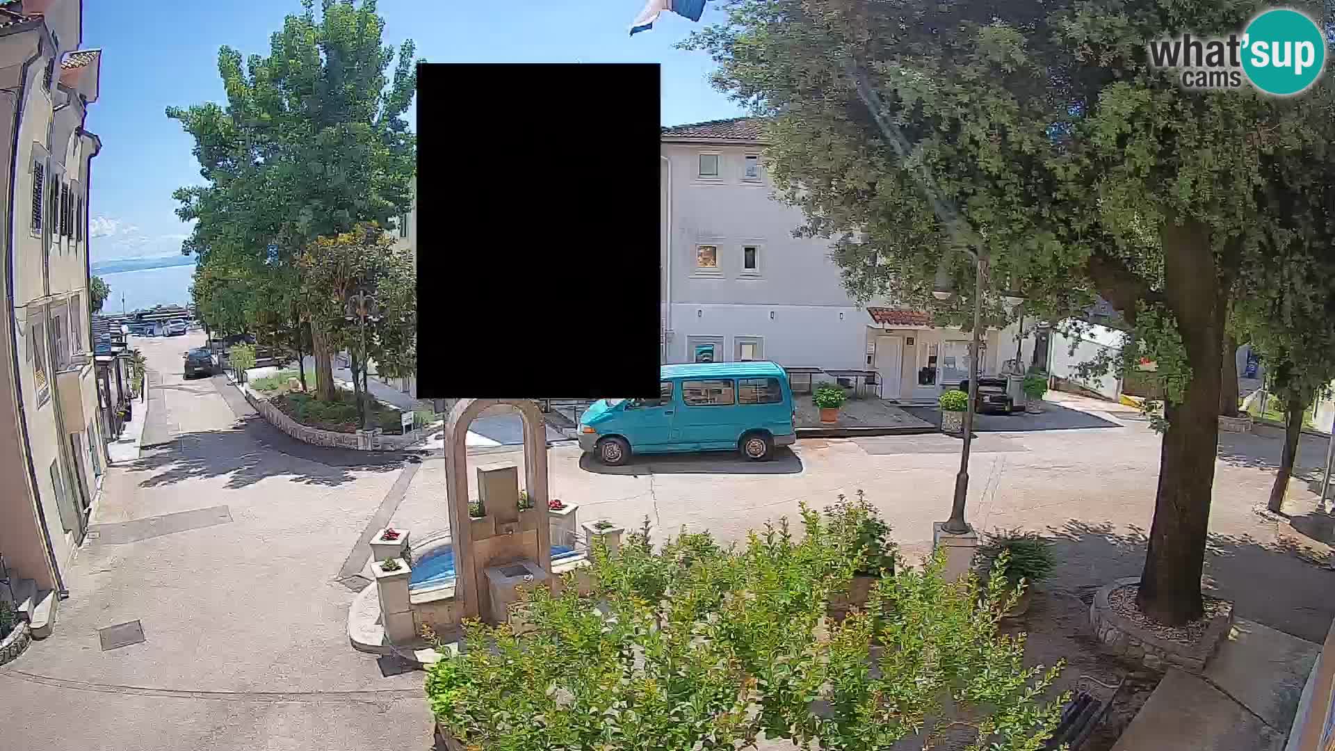 Webcam Mošćenička Draga Center – Live View of the Town Center