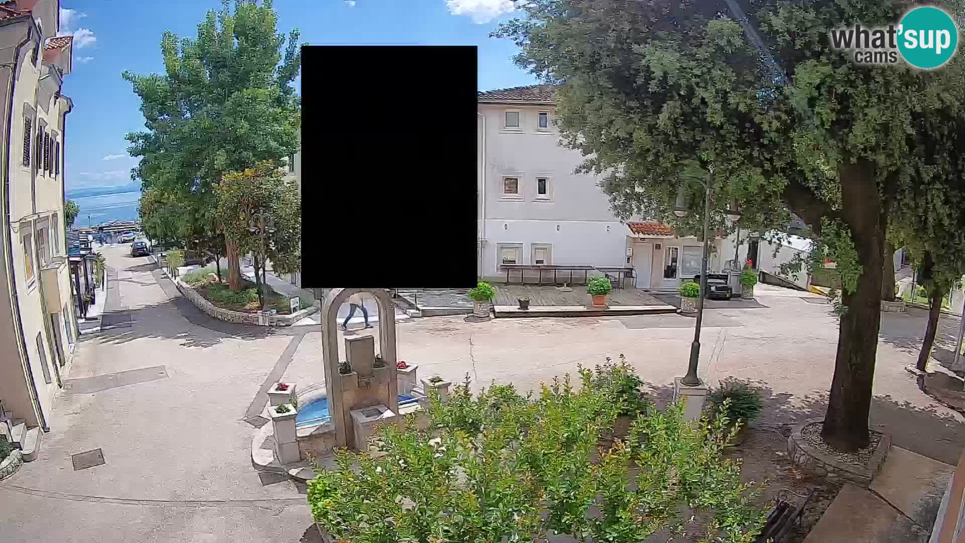 Webcam centre de Mošćenička Draga – Vue en direct du centre-ville