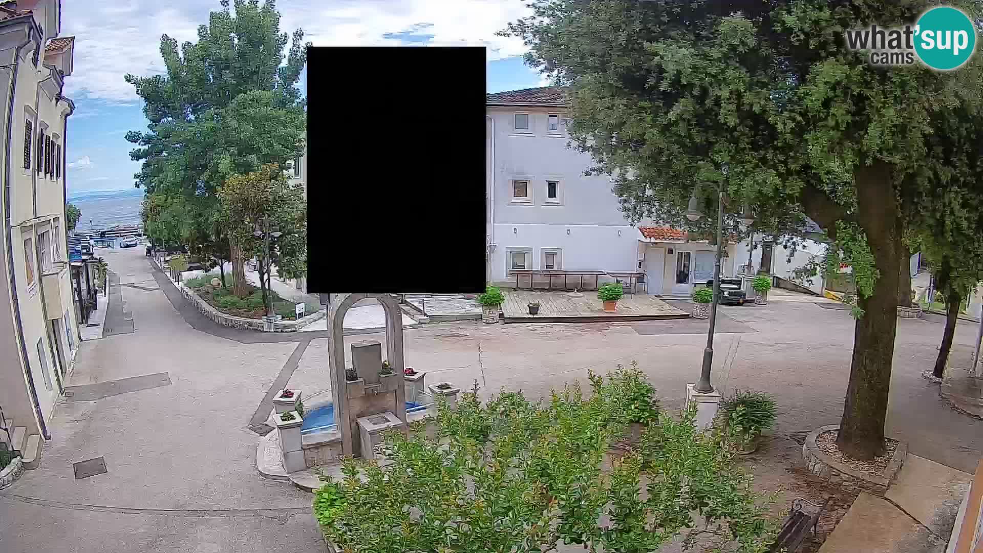 Webcam centre de Mošćenička Draga – Vue en direct du centre-ville
