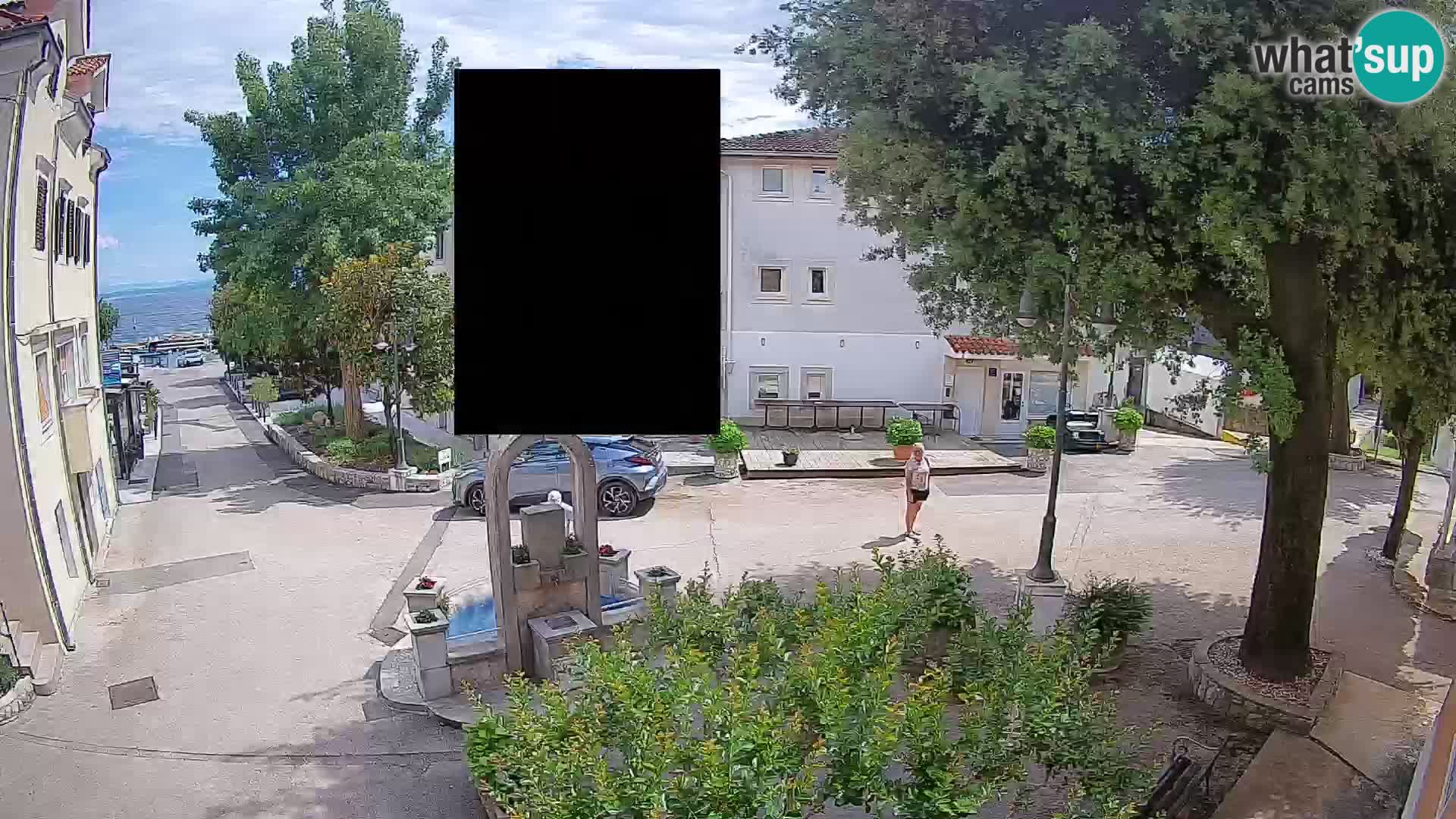 Webcam Centre de Mošćenička Draga – Vue en direct du centre-ville