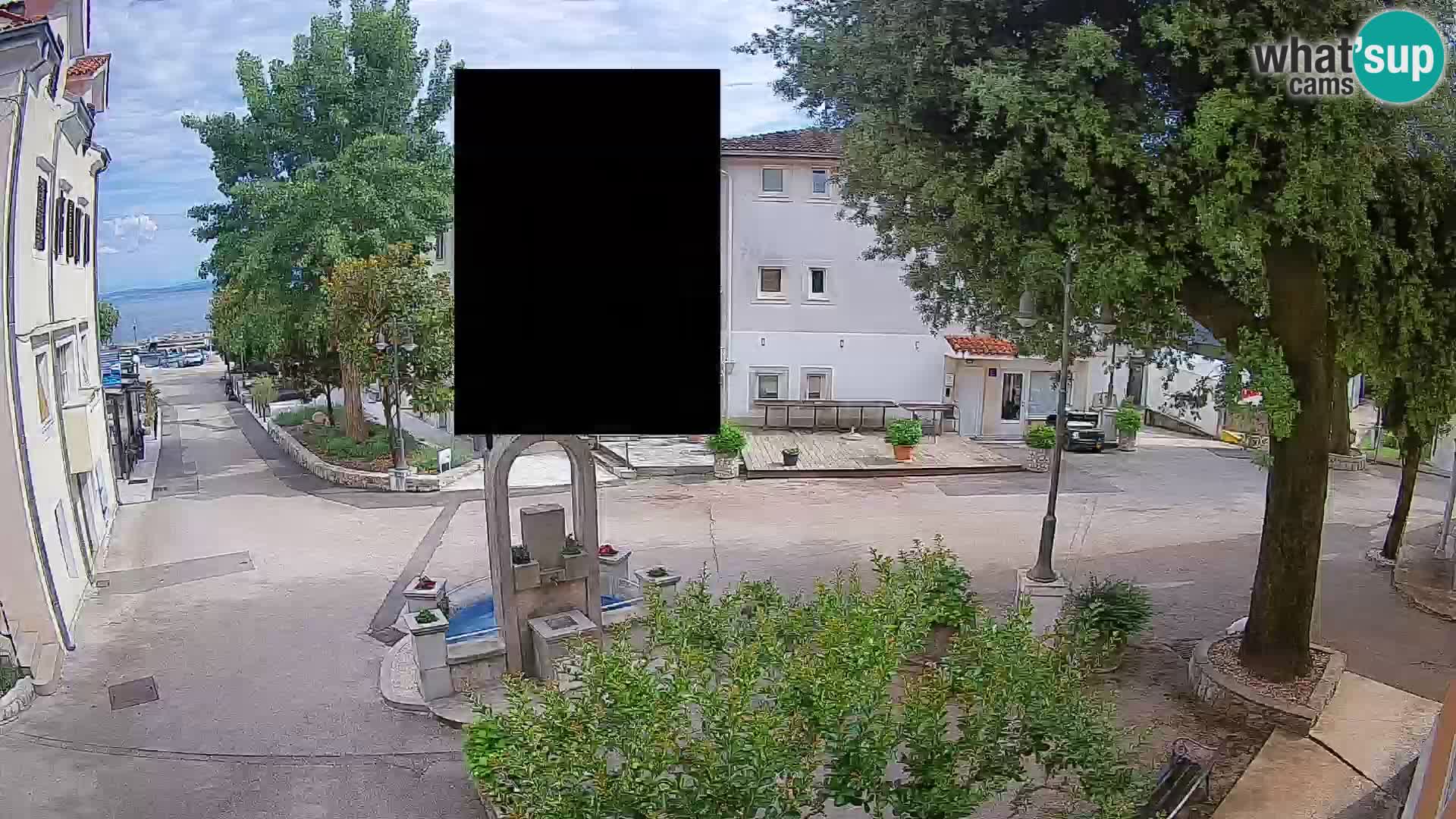 Webcam Mošćenička Draga Center – Live View of the Town Center