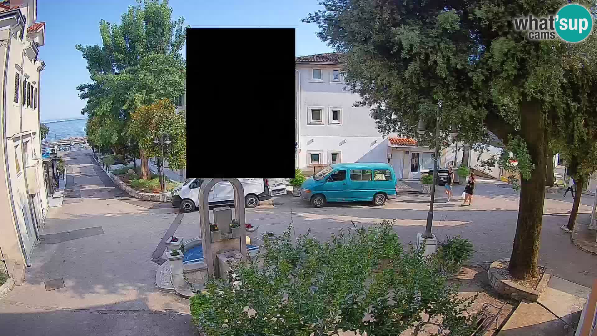 Webcam Mošćenička Draga Center – Live View of the Town Center