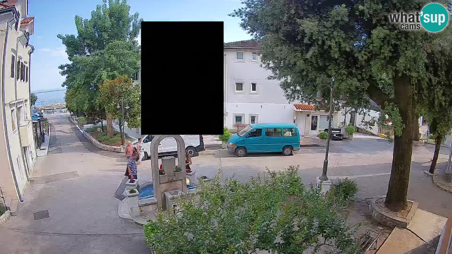 Webcam Mošćenička Draga Center – Live View of the Town Center