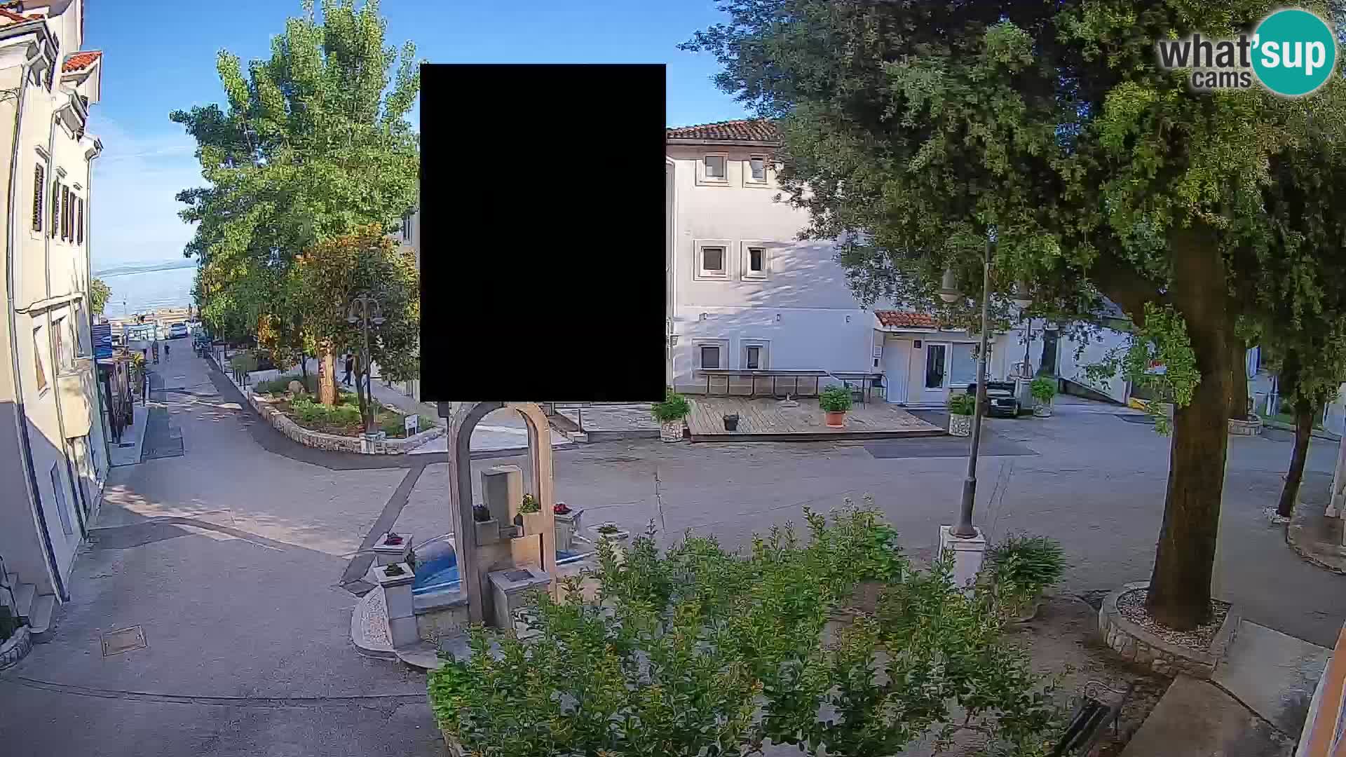 Webcam Centre de Mošćenička Draga – Vue en direct du centre-ville