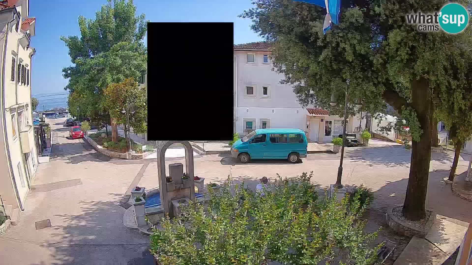 Webcam Mošćenička Draga Center – Live View of the Town Center