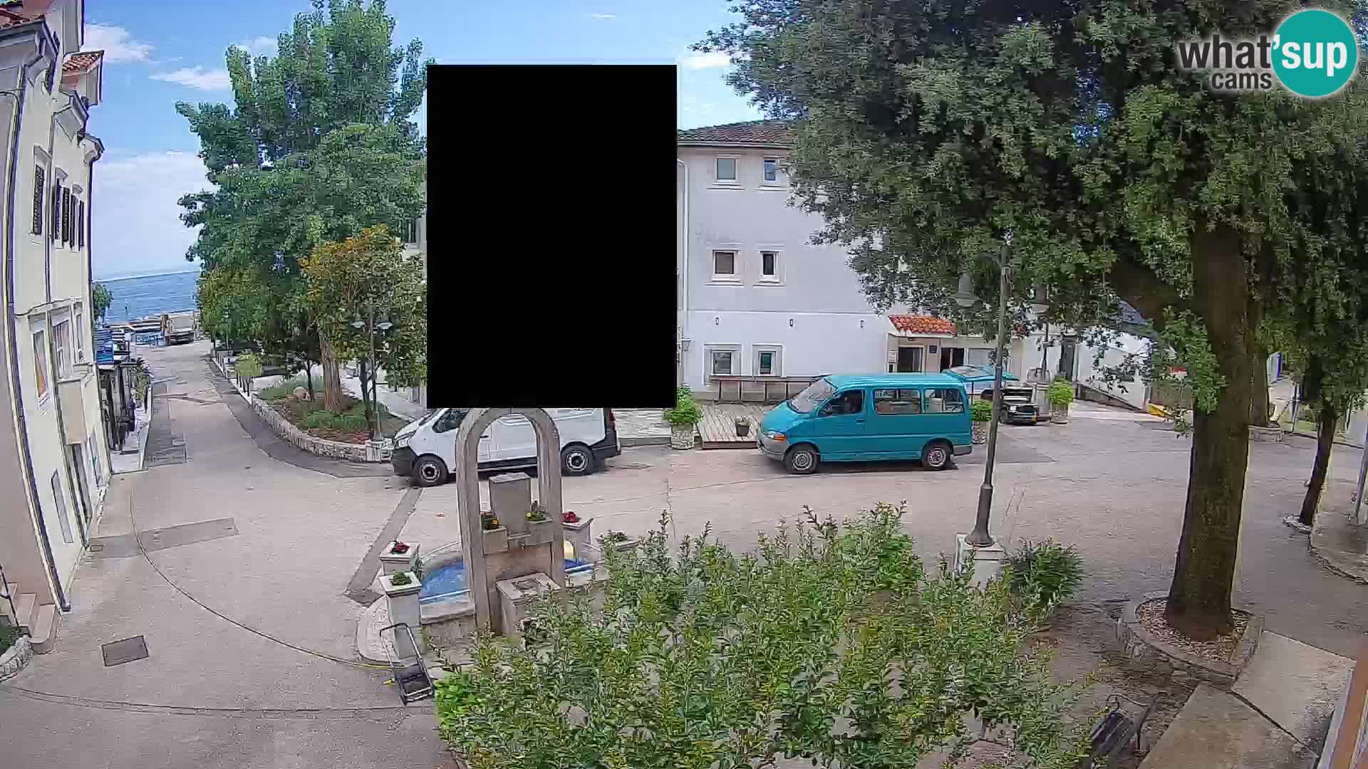 Webcam Mošćenička Draga Center – Live View of the Town Center