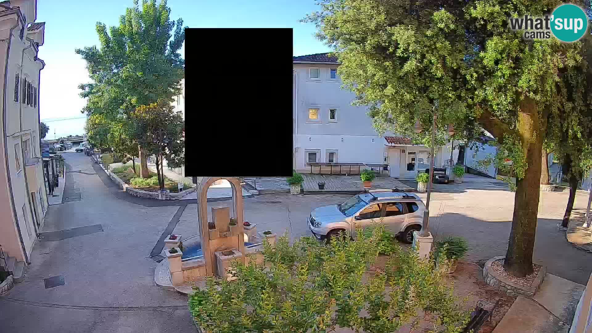 Webcam Centre de Mošćenička Draga – Vue en direct du centre-ville