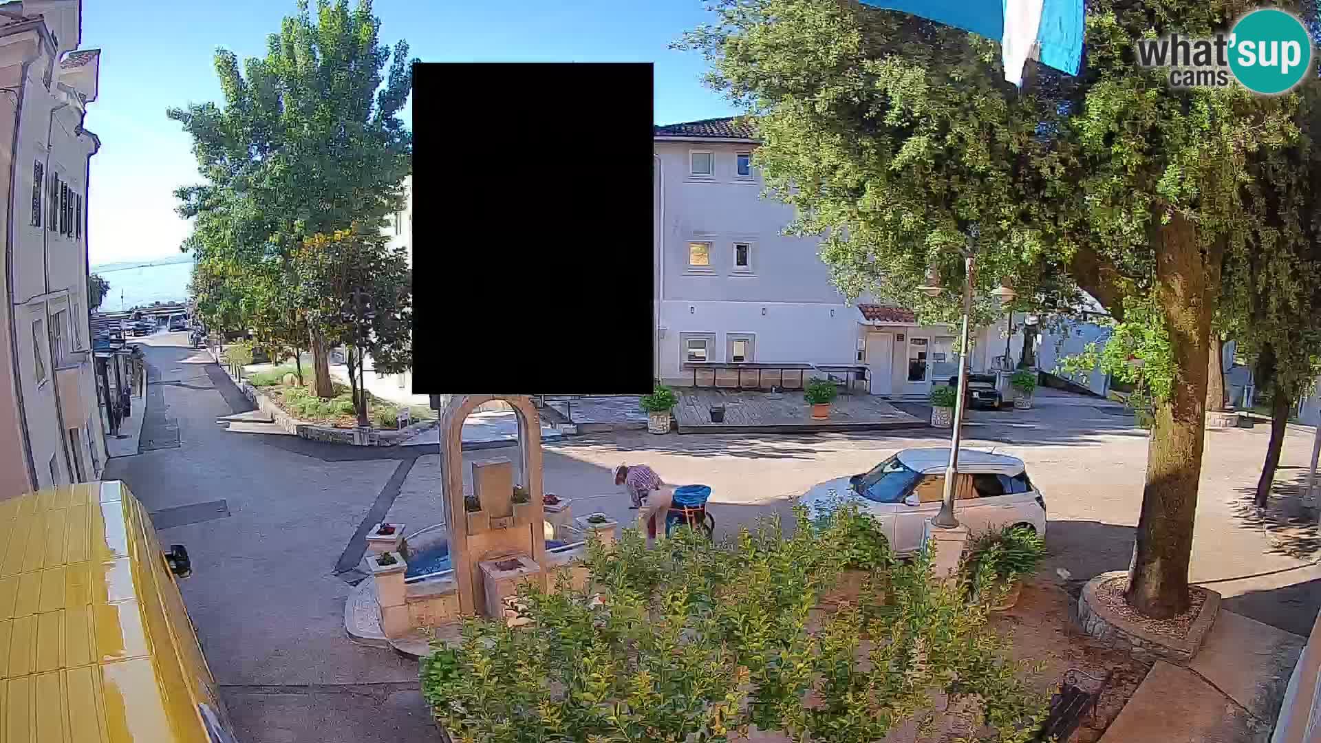 Webcam Mošćenička Draga Center – Live View of the Town Center