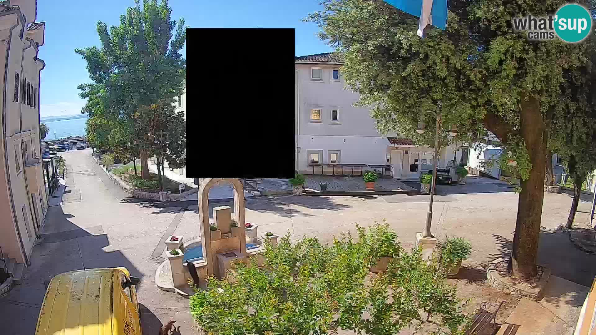 Webcam Mošćenička Draga Center – Live View of the Town Center