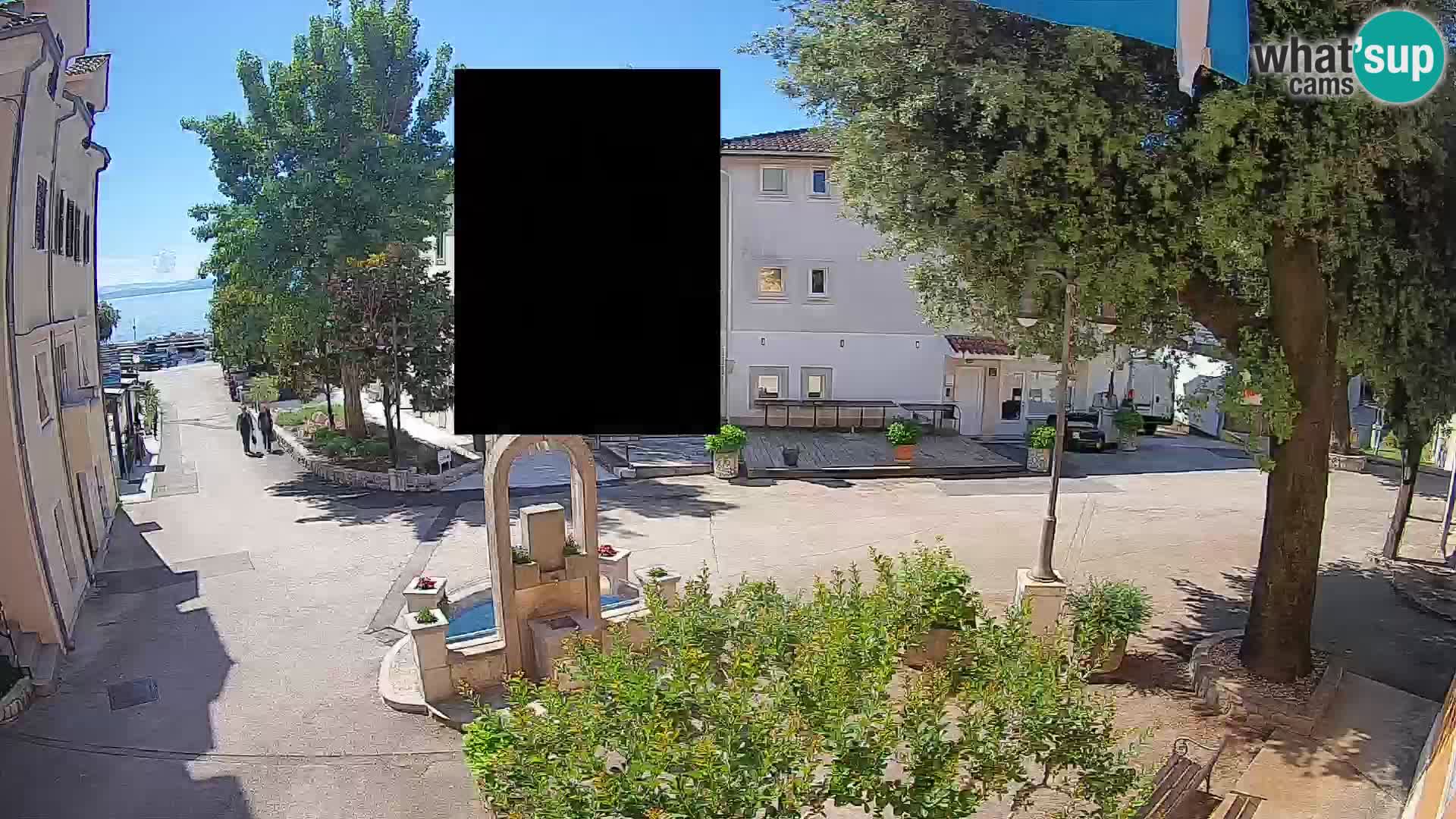 Webcam centre de Mošćenička Draga – Vue en direct du centre-ville