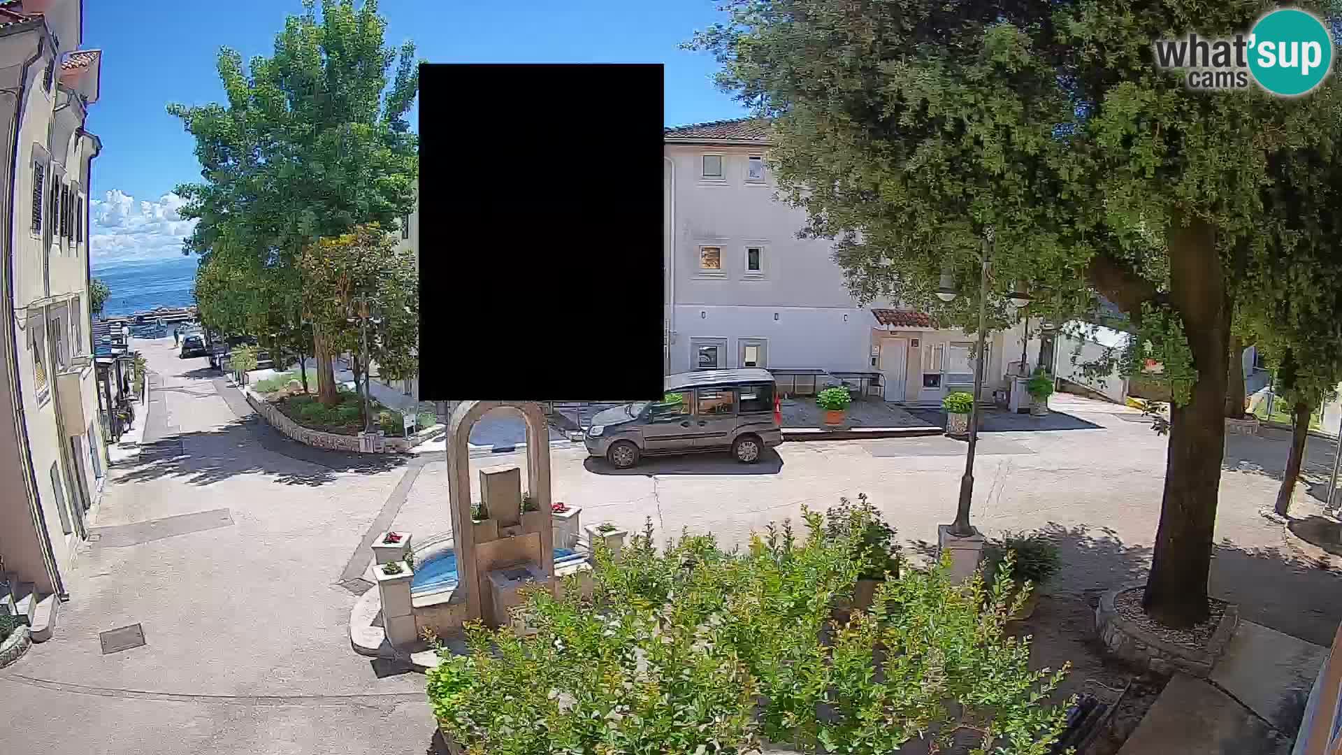 Webcam centre de Mošćenička Draga – Vue en direct du centre-ville