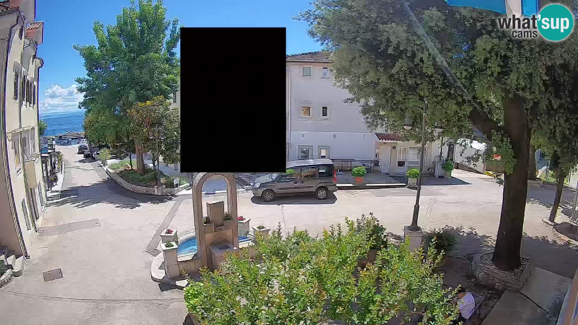 Webcam centre de Mošćenička Draga – Vue en direct du centre-ville