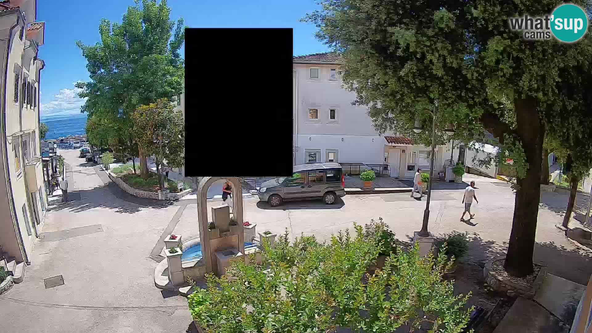 Webcam centre de Mošćenička Draga – Vue en direct du centre-ville