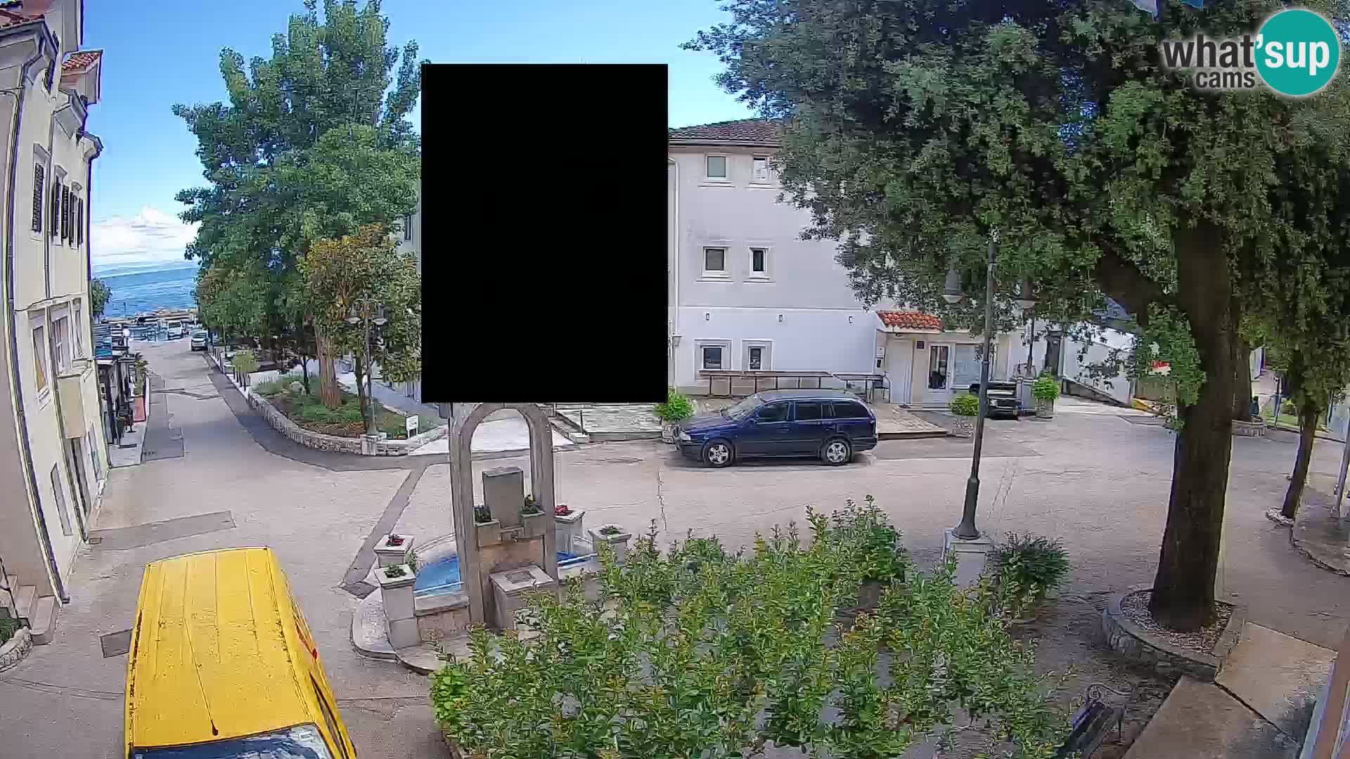 Webcam Mošćenička Draga Zentrum – Liveblick auf das Ortszentrum