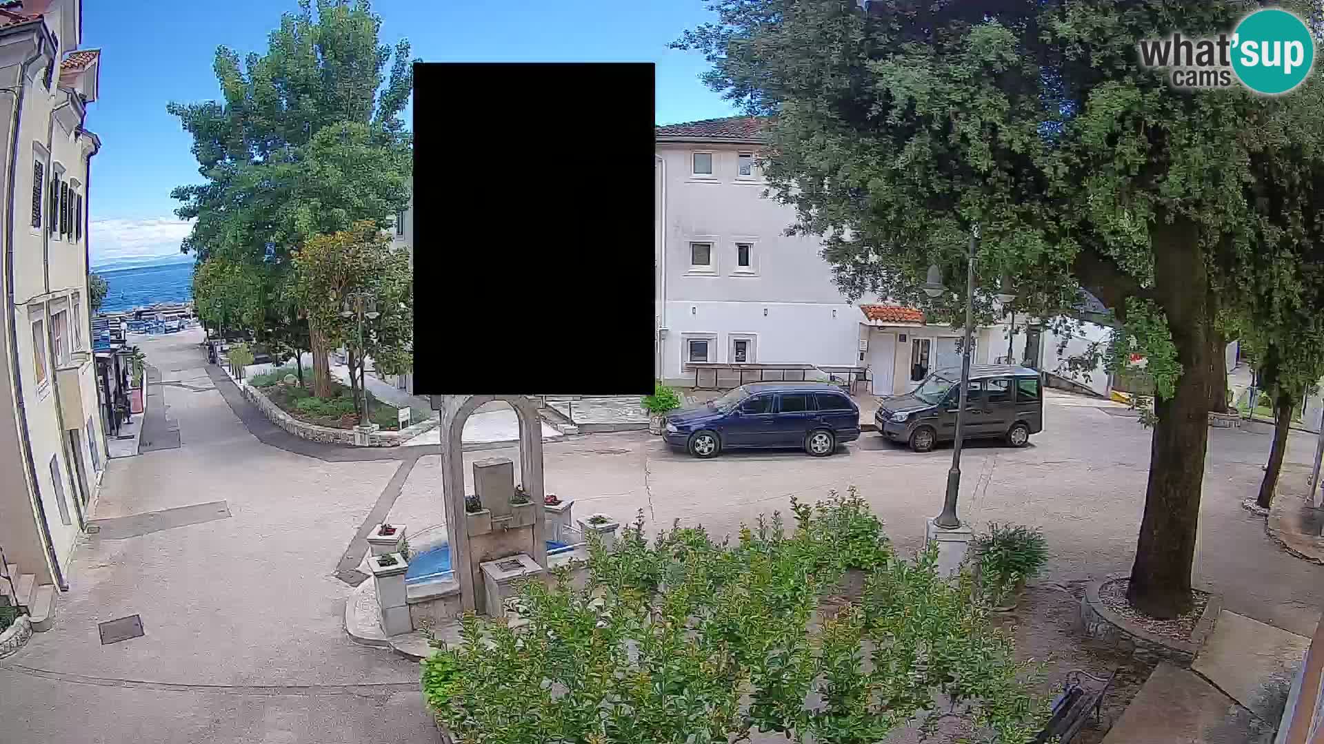 Webcam Centre de Mošćenička Draga – Vue en direct du centre-ville