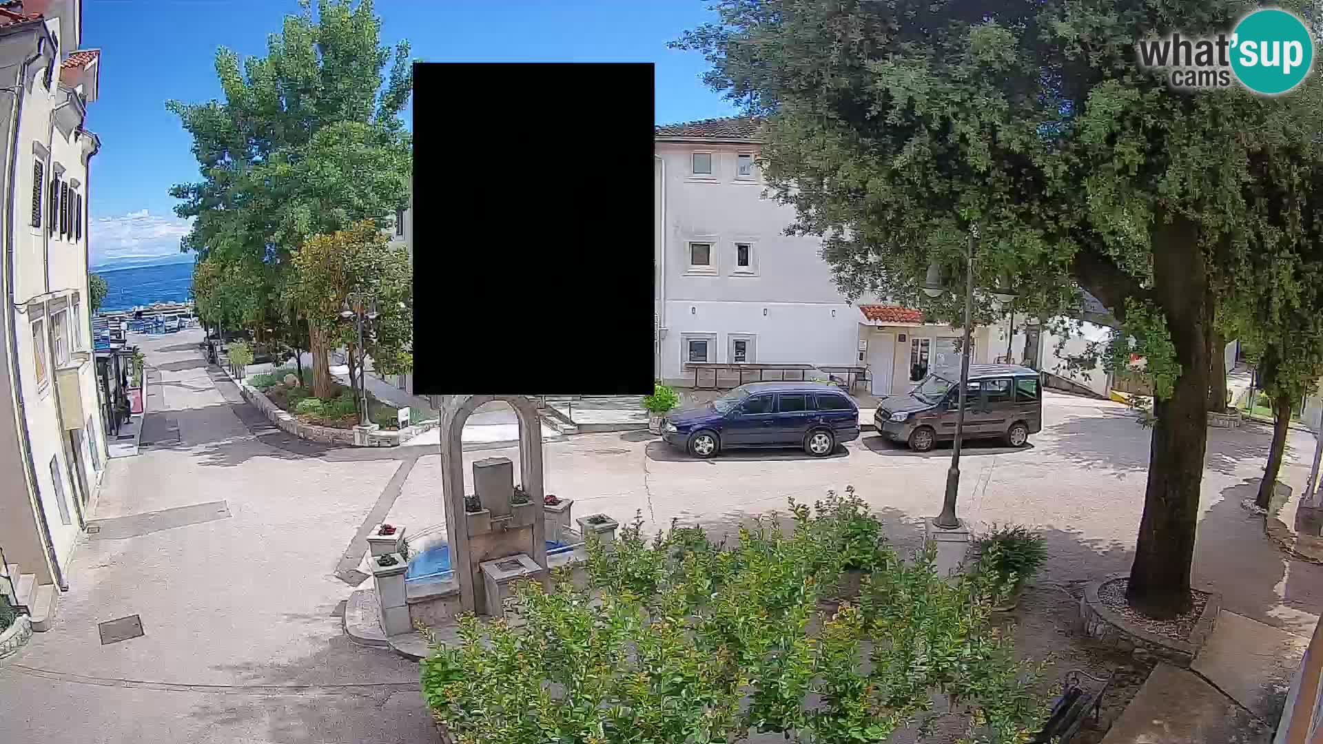 Webcam centre de Mošćenička Draga – Vue en direct du centre-ville