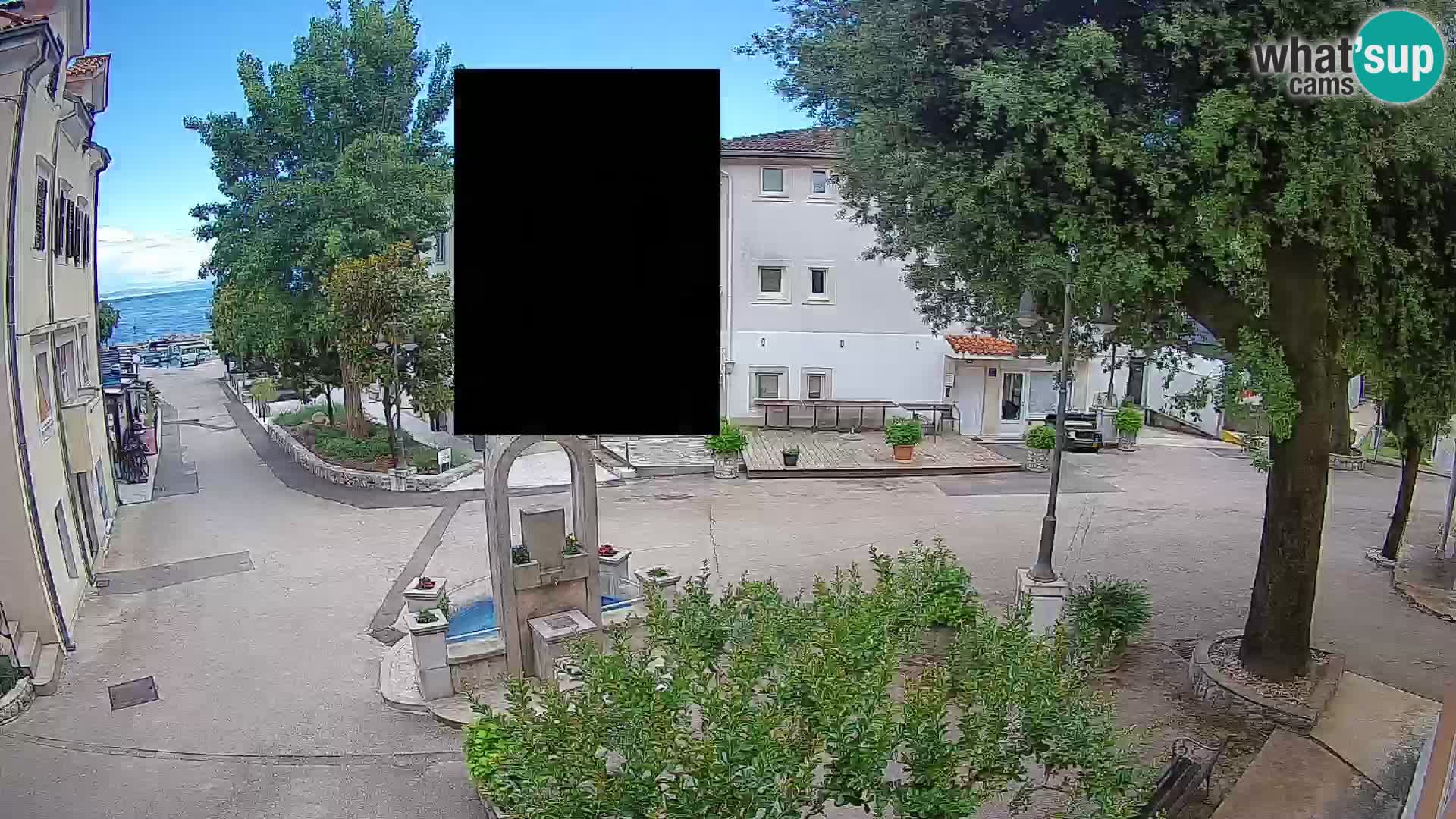 Webcam Centro Draga di Moschiena – Vista live sul centro
