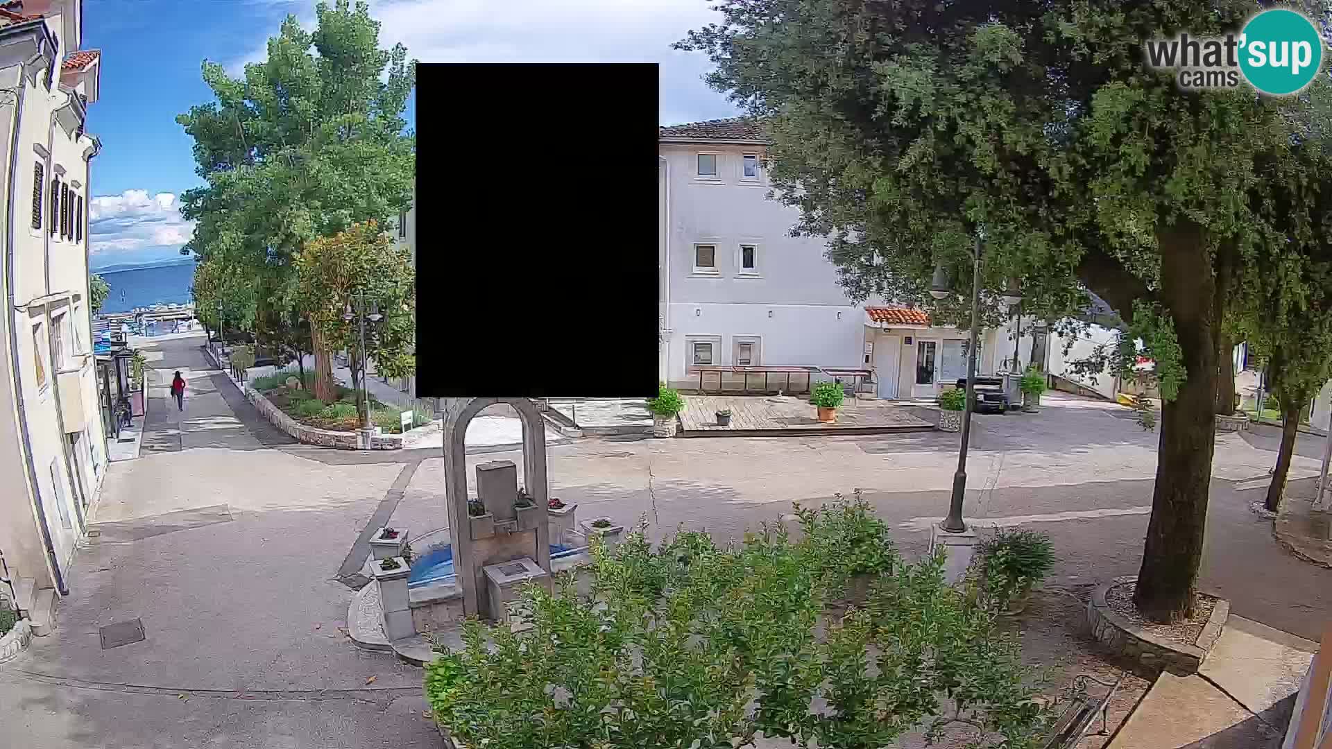 Webcam centre de Mošćenička Draga – Vue en direct du centre-ville