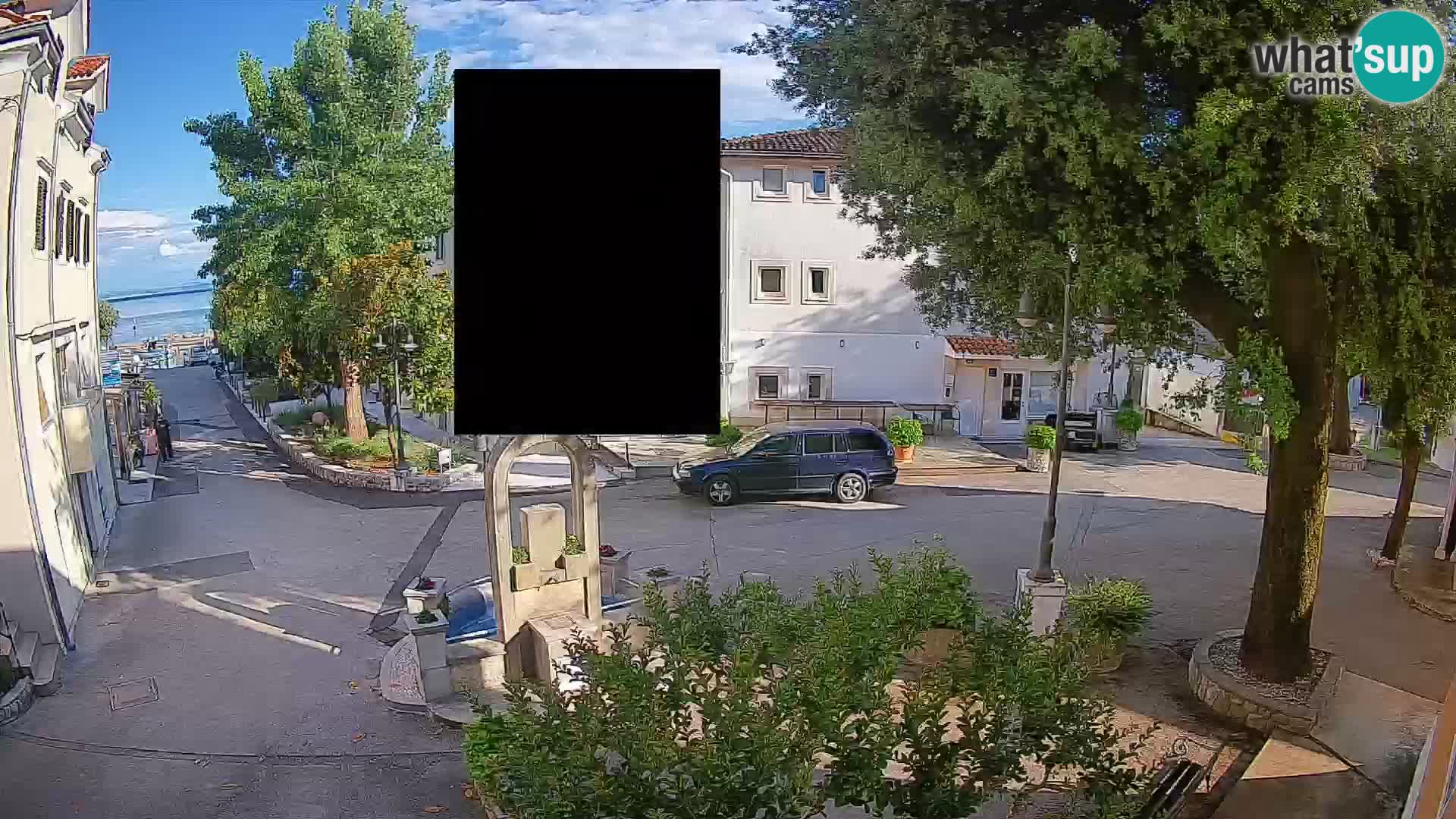 Webcam Centre de Mošćenička Draga – Vue en direct du centre-ville