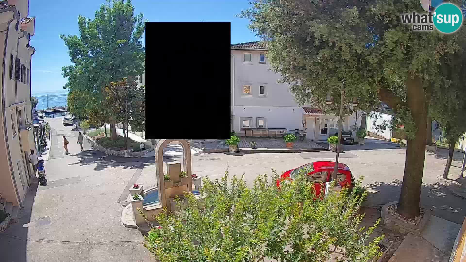 Webcam Mošćenička Draga Center – Live View of the Town Center
