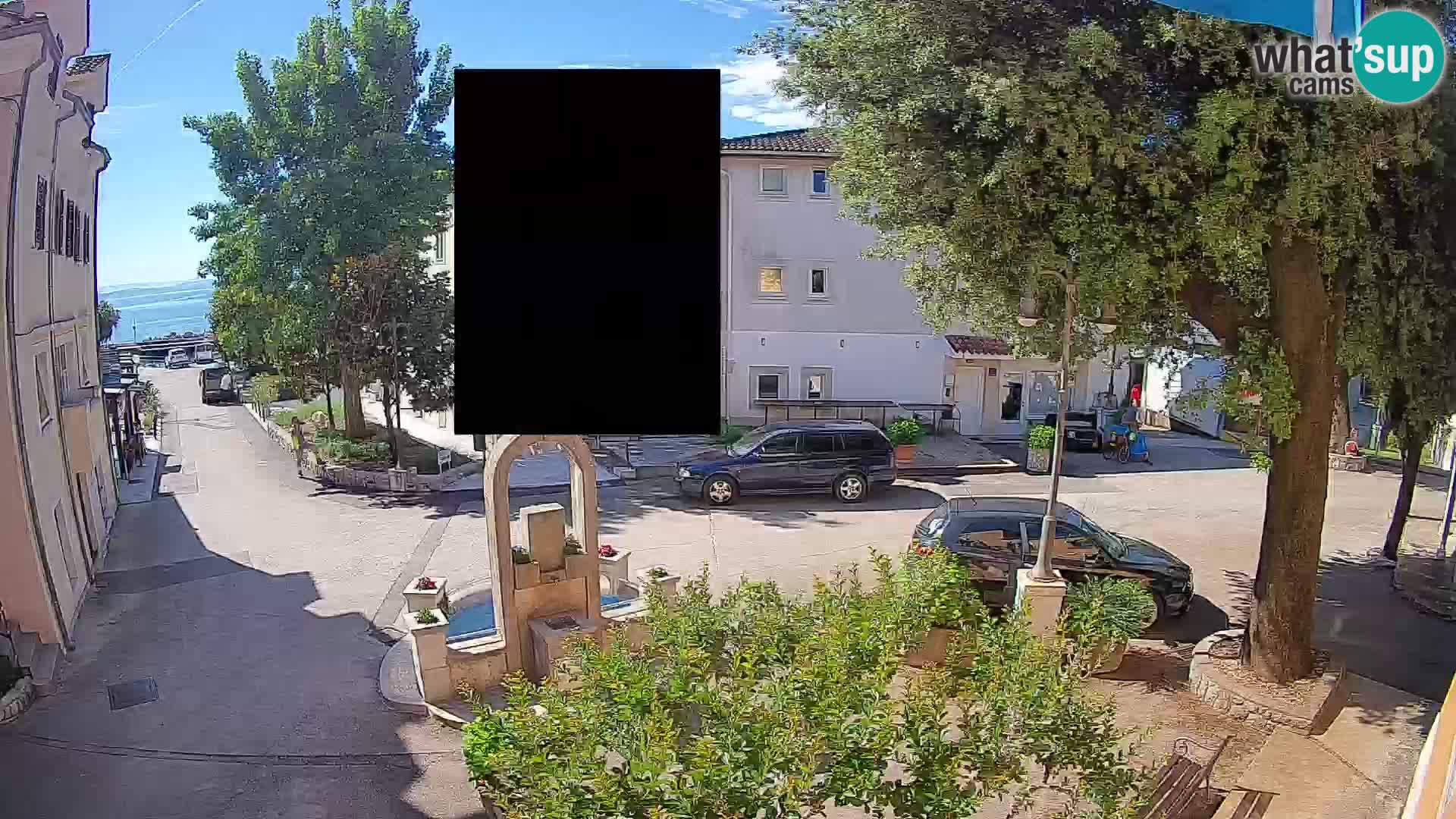 Webcam Mošćenička Draga Center – Live View of the Town Center