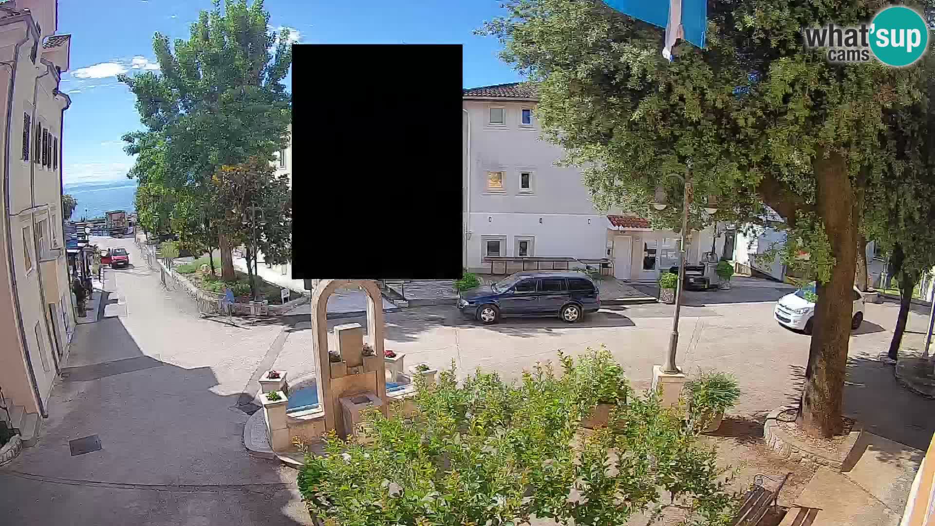 Webcam Centre de Mošćenička Draga – Vue en direct du centre-ville