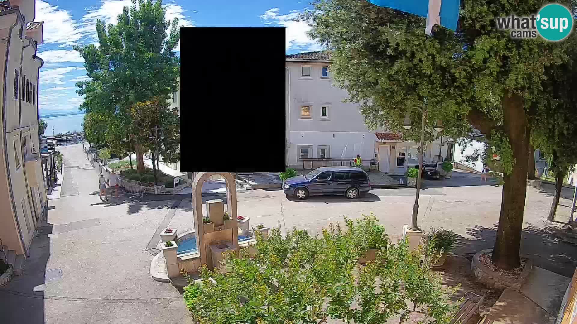 Webcam Mošćenička Draga Center – Live View of the Town Center